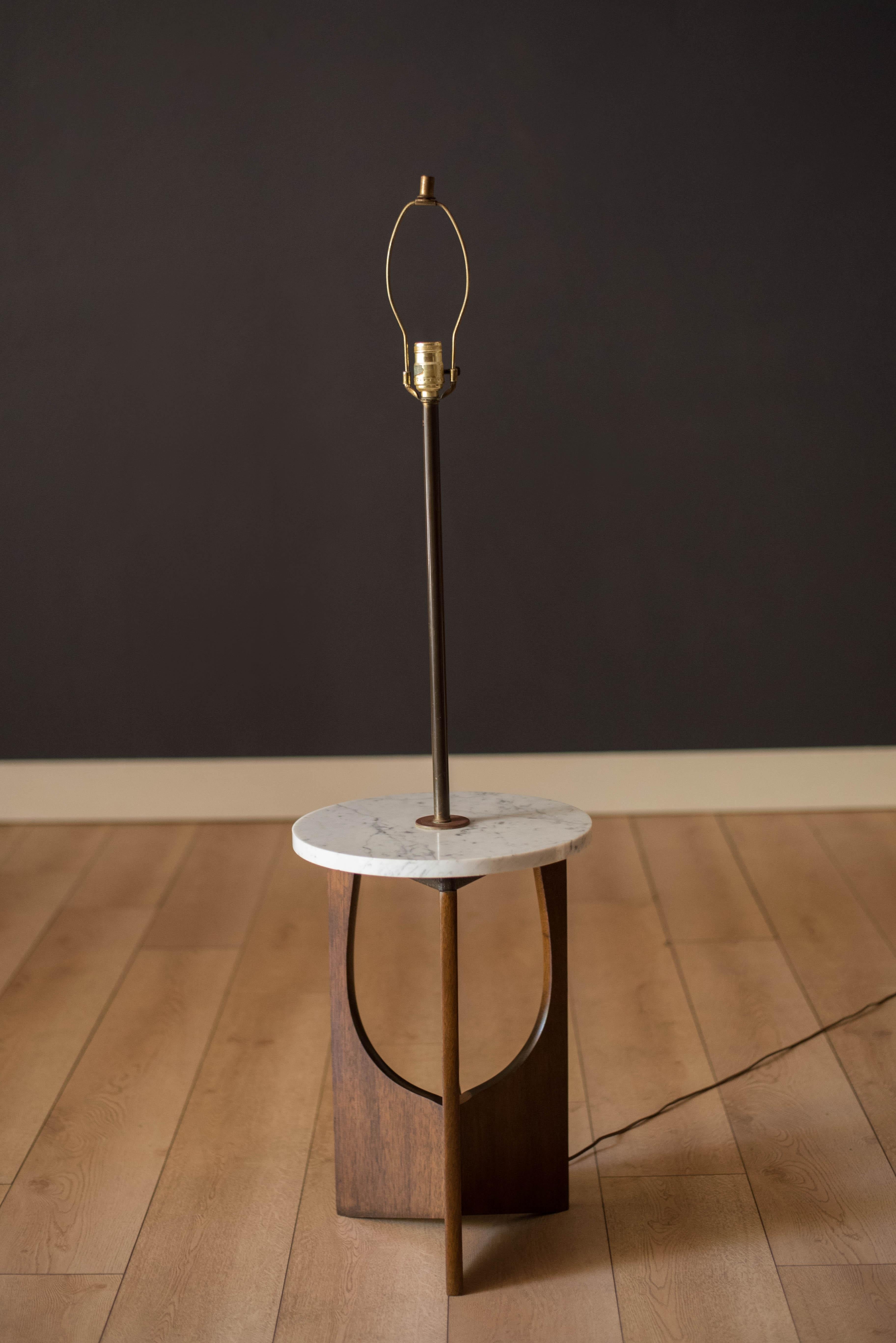 lamp with table attached