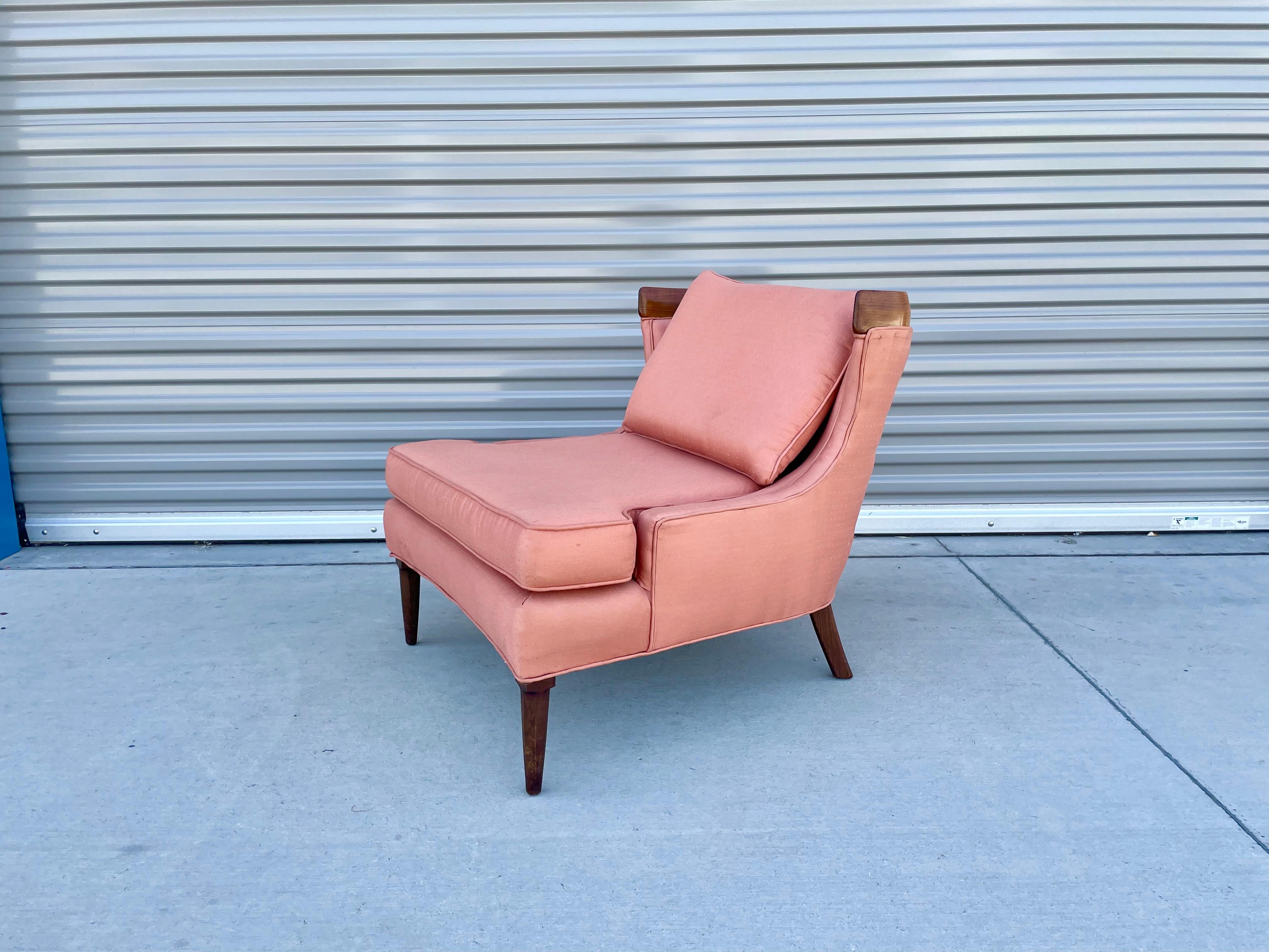 Vintage Sculptural Walnut Lounge Chairs in the Manner of Erwin Lambeth In Good Condition In North Hollywood, CA