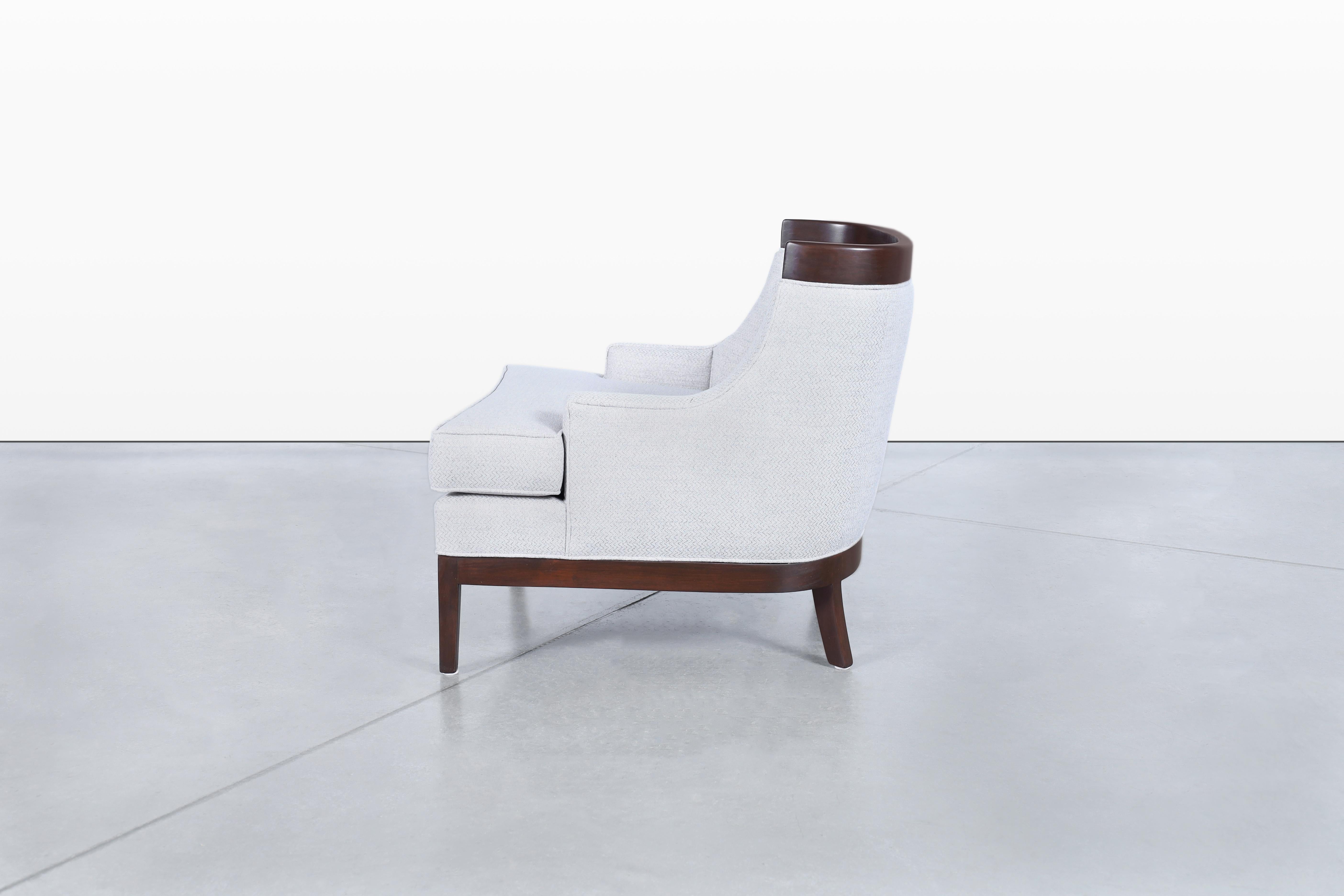 Chaises longues vintage sculpturales en noyer à la manière d'Erwin Lambeth en vente 2