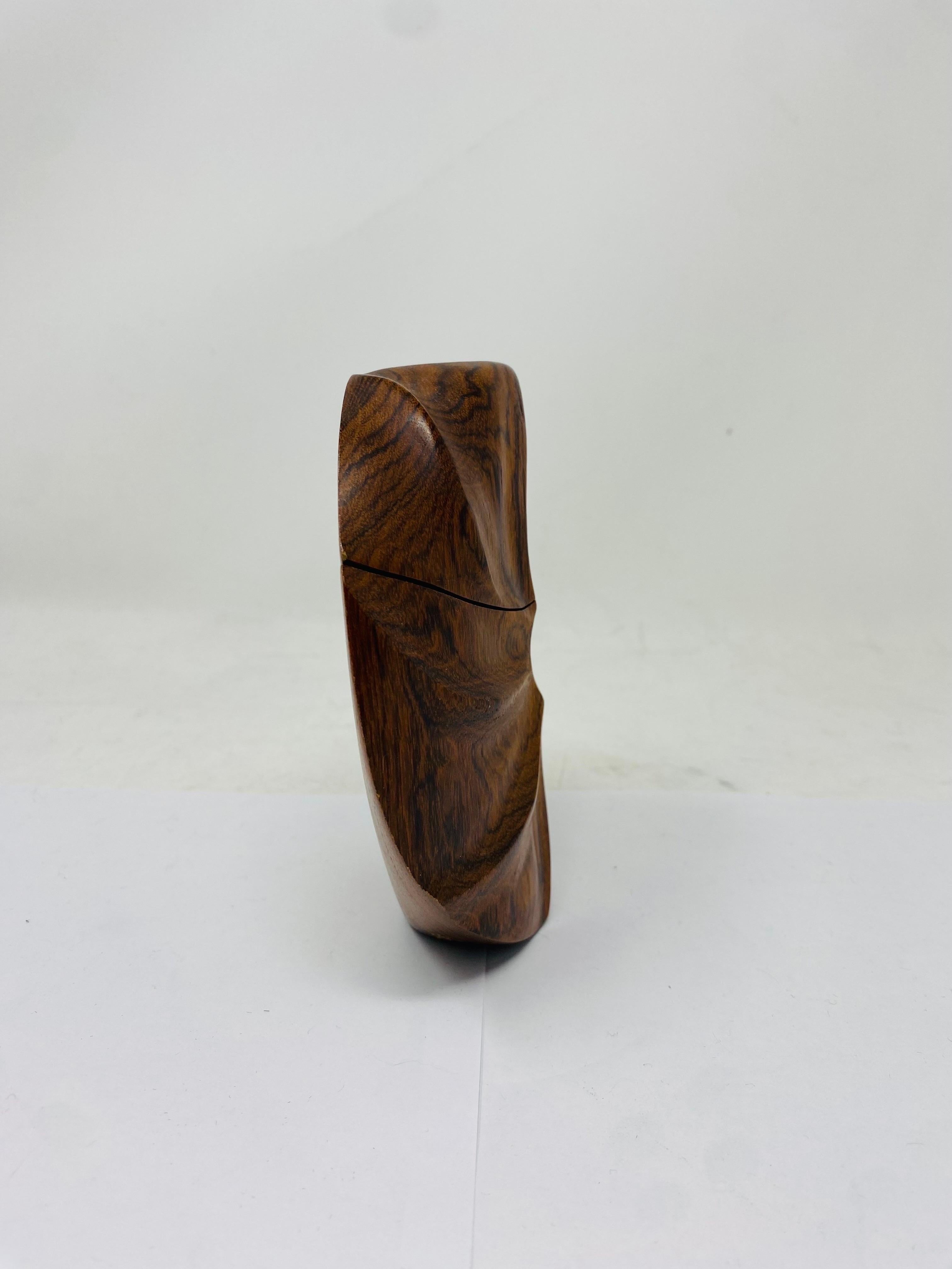 Vintage Sculptural Wood Perfume Atomizer Made in France In Good Condition For Sale In San Diego, CA