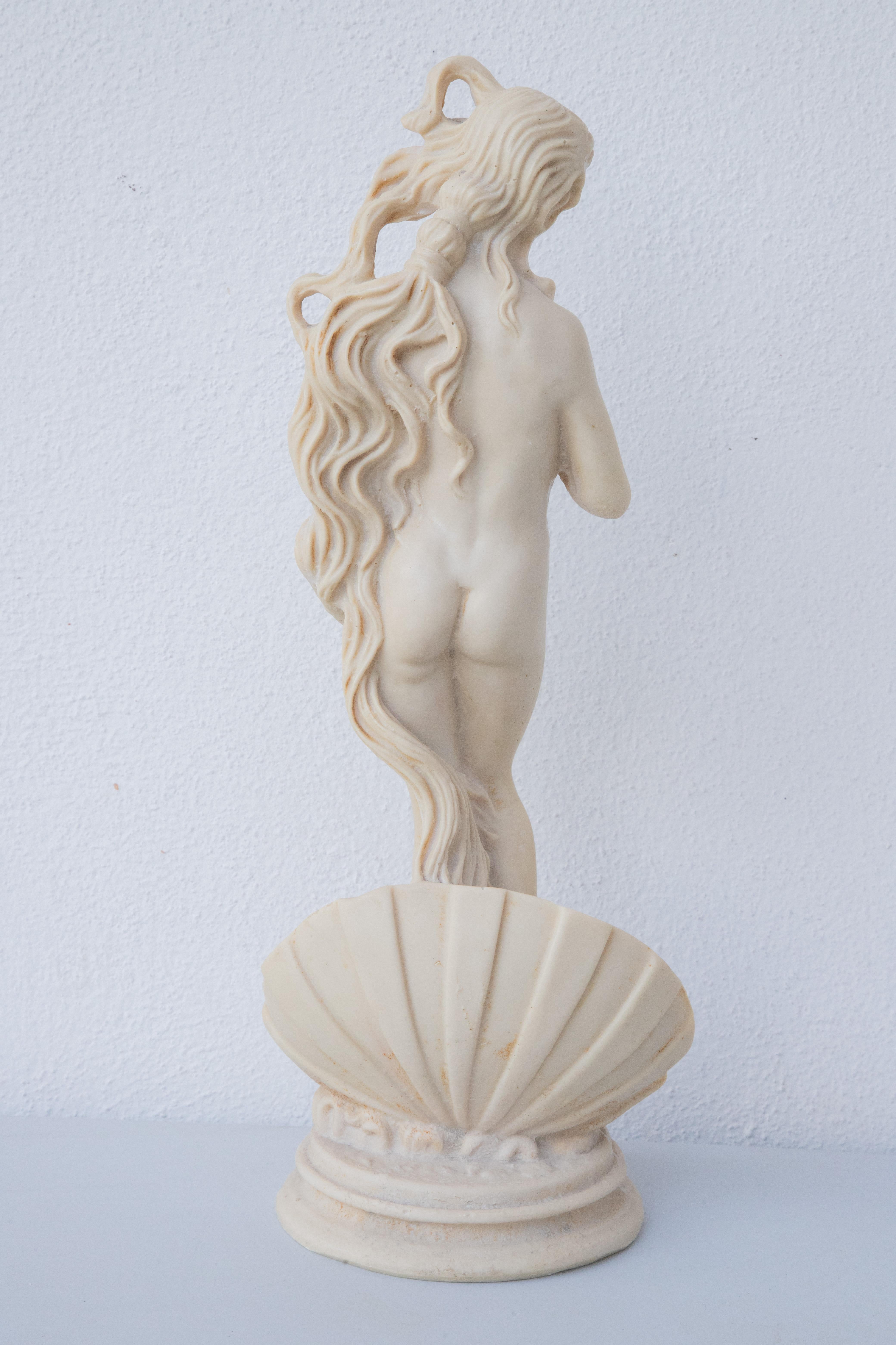 Late 20th Century Vintage Sculpture Birth of Venus Botticelli, 1970 For Sale