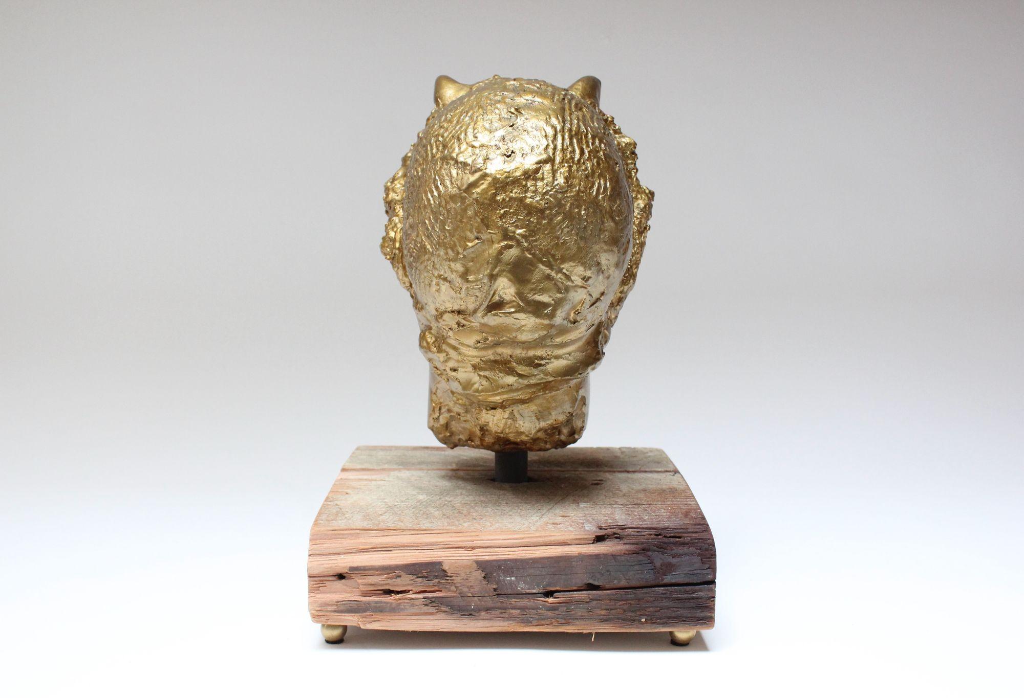 Americano Scultura d'epoca / Busto della divinità mitologica 
