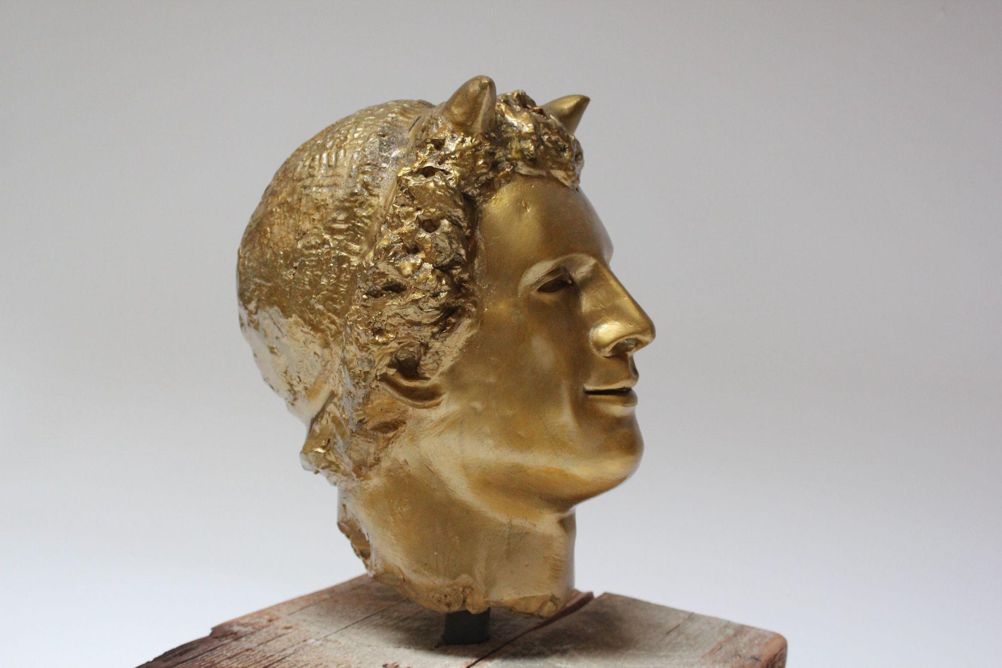 Vintage Sculpture / Bust of Mythological Deity 