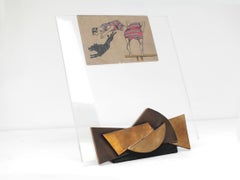 Sculpture vintage Esa Fedrigolli en bronze d'Esart, Italie, 1960