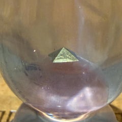 Vintage Sculpture of a Lucite in the Shape of an Egg Golden Pyramid Vasa Era