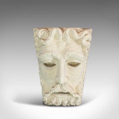 Vintage Sculpture, Poseidon, Dominic Hurley, English, Bath Stone, Greek God