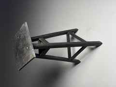 Vintage sculpture stand black