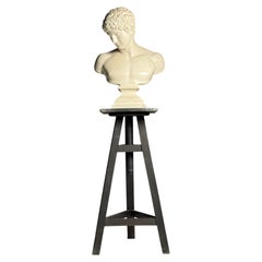 Vintage sculpture stand black