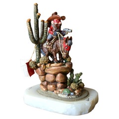 Sculture figurative in metallo