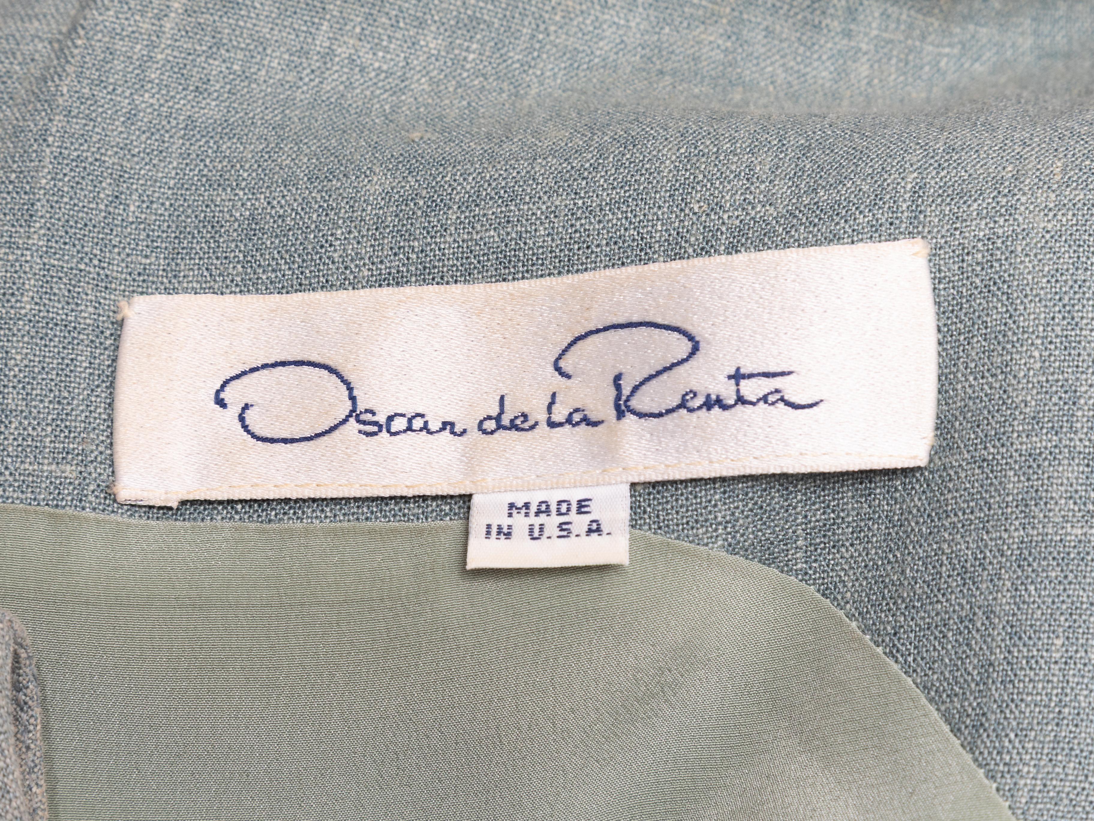 Donna Vintage Oscar de la Renta Cap Sleeve Dress Taglia S.I.M. in vendita