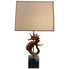 Vintage Seahorse Table Lamp