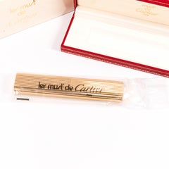 Vintage SEALED New Old Stock CARTIER Les Must Desk Lighter Gold Plated in Box