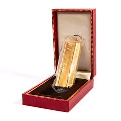 Vintage Sealed NOS Gold Plated Cartier Les Must Lighter in Box 1970