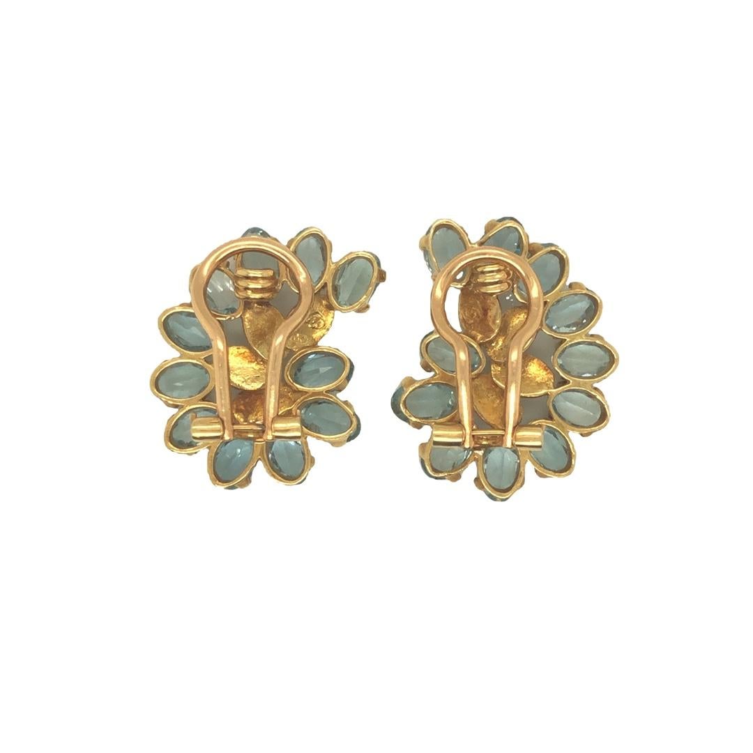 vintage aquamarine earrings