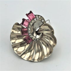 Seashell brooch, by Marcel Boucher,  sterling silver, gold plated 1940 US