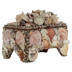 Vintage Seashell Encrusted Box