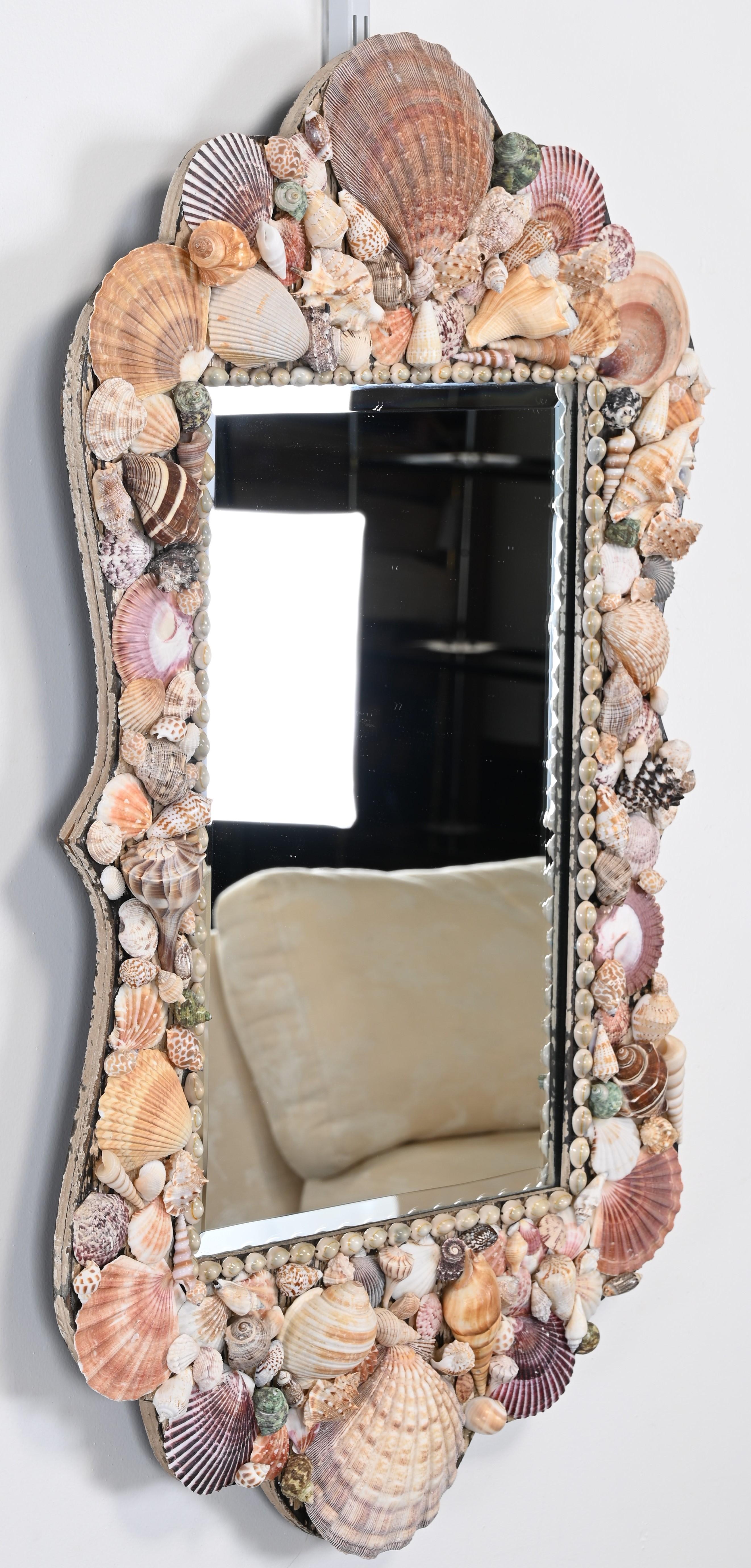 Vintage Seashell Mirror, 1980s 2