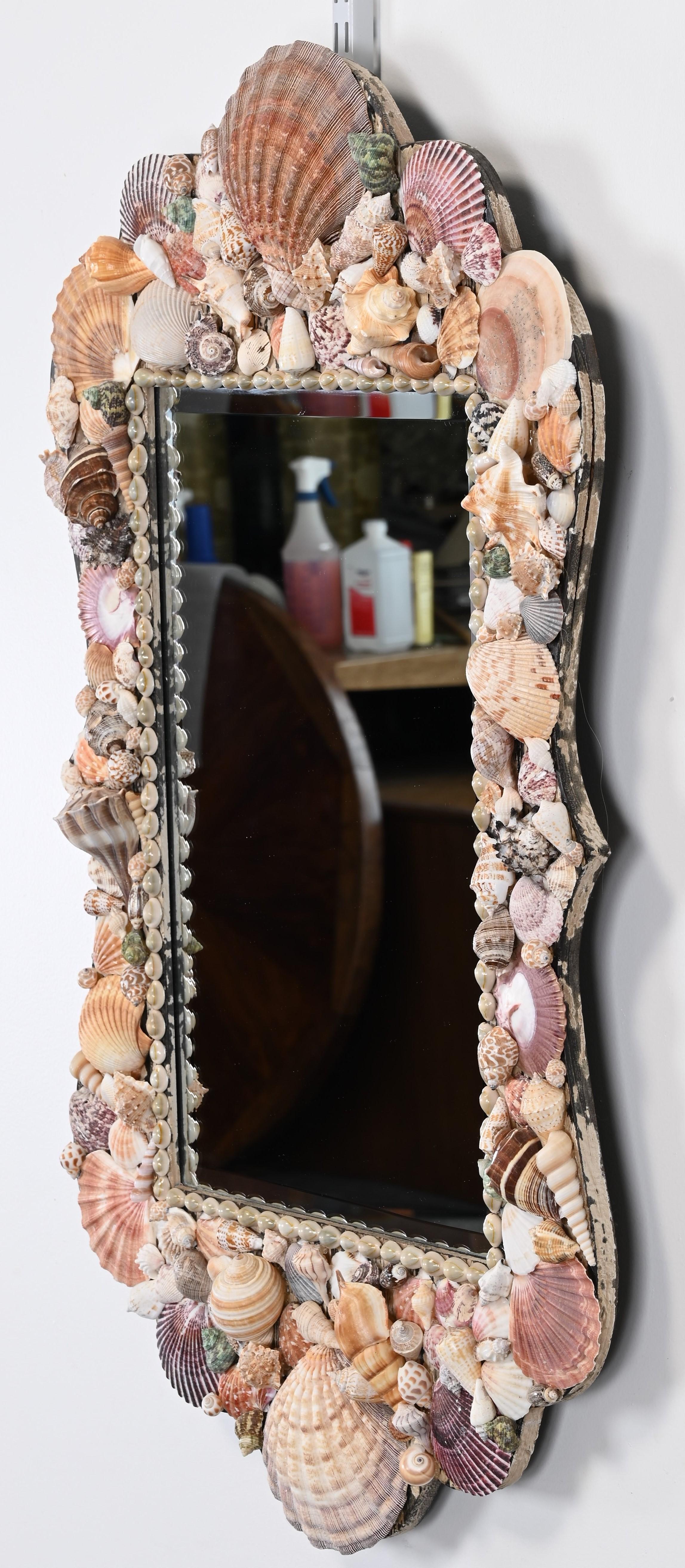 Vintage Seashell Mirror, 1980s 4