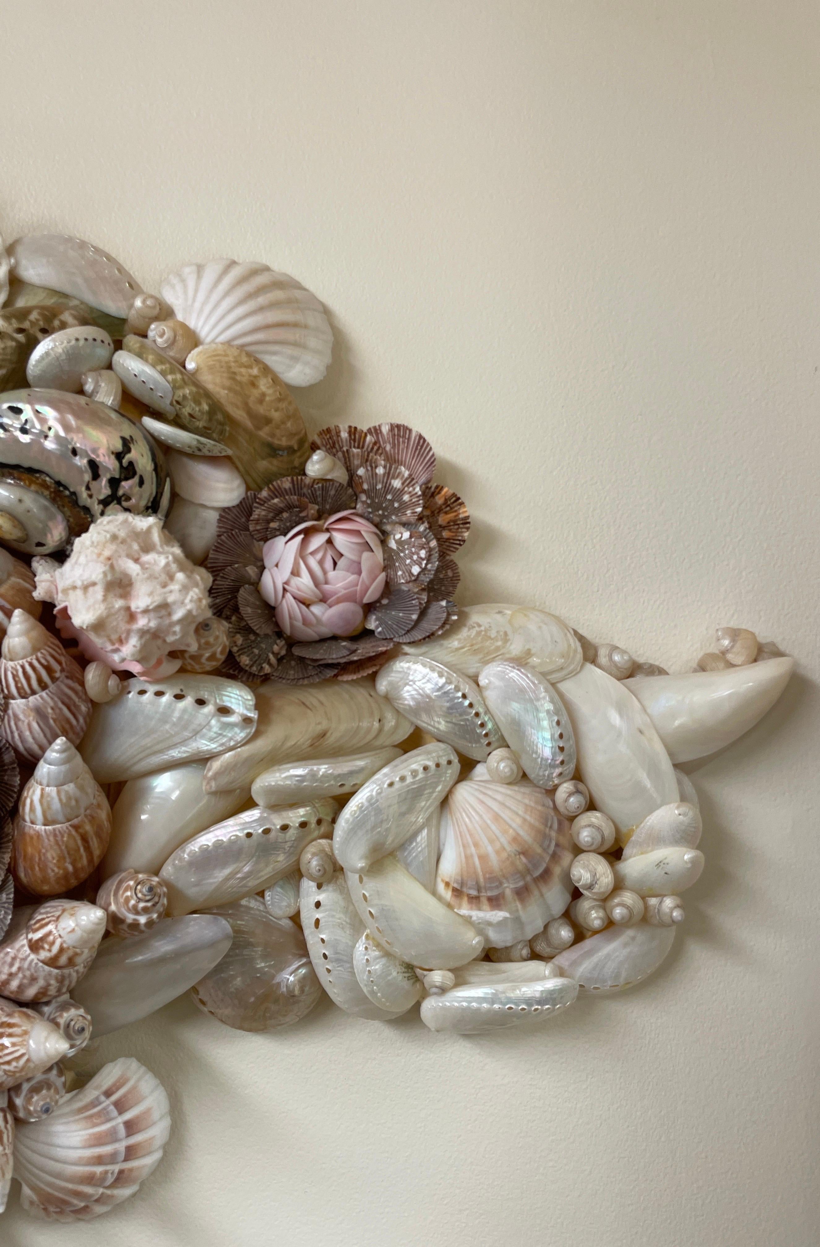 Vintage Muschel Wandbehang im Zustand „Gut“ im Angebot in West Palm Beach, FL