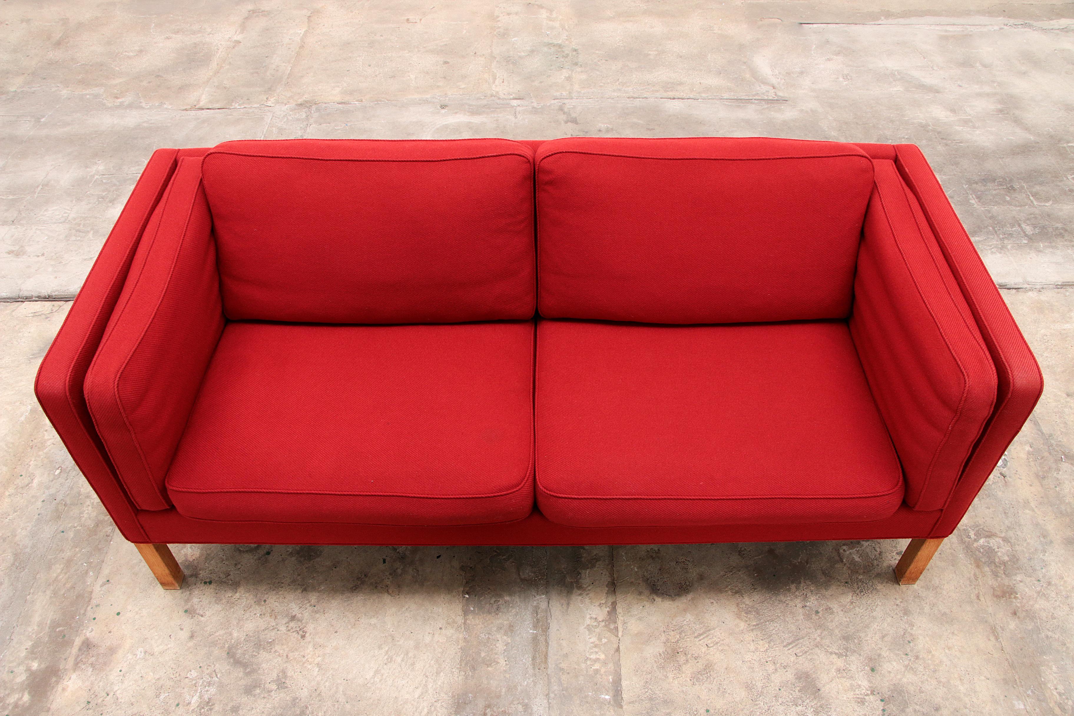 Vintage Seater Sofa By Børge And Peter Mogensen For Fredericia Model 2335 3