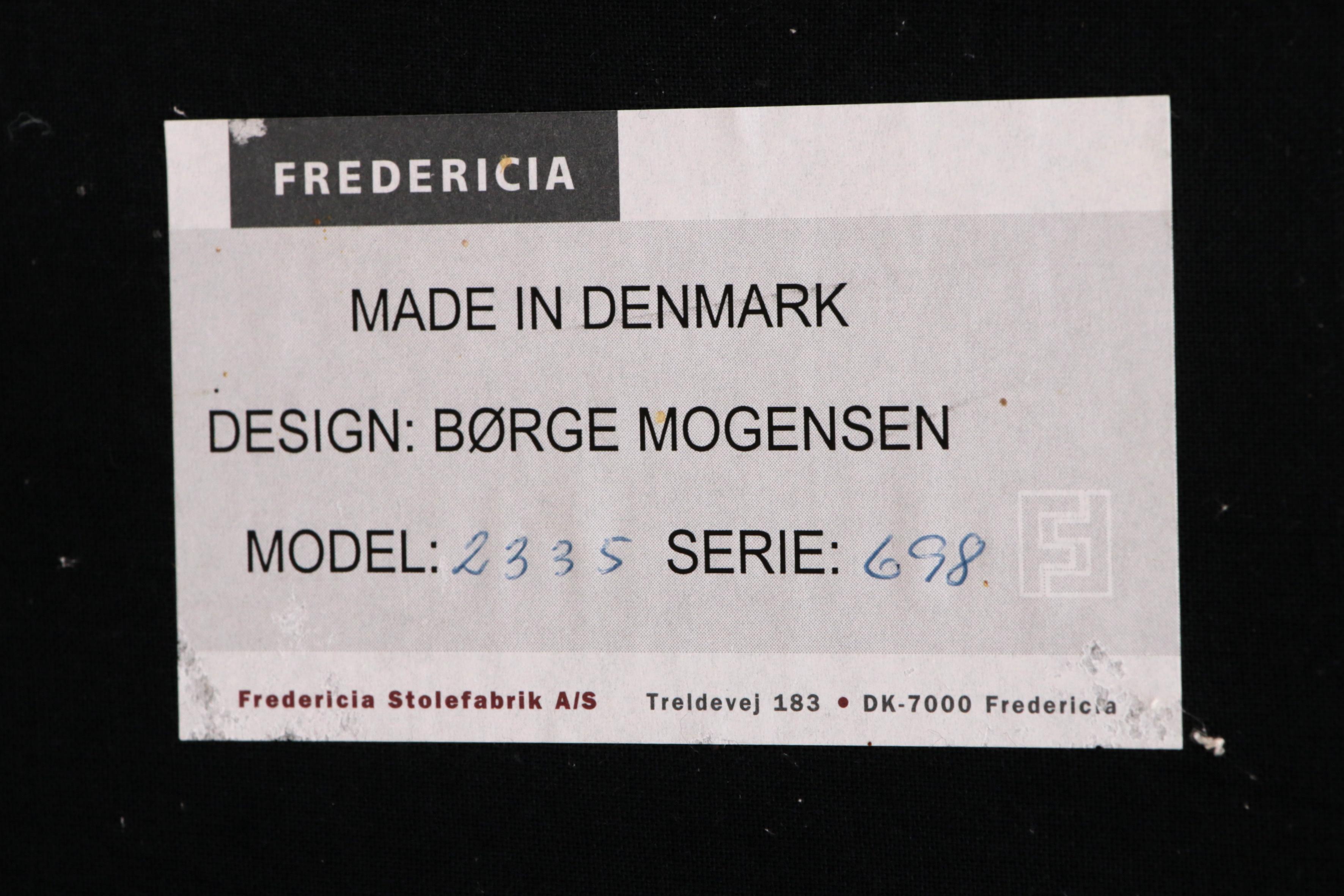 Vintage Seater Sofa By Børge And Peter Mogensen For Fredericia Model 2335 7