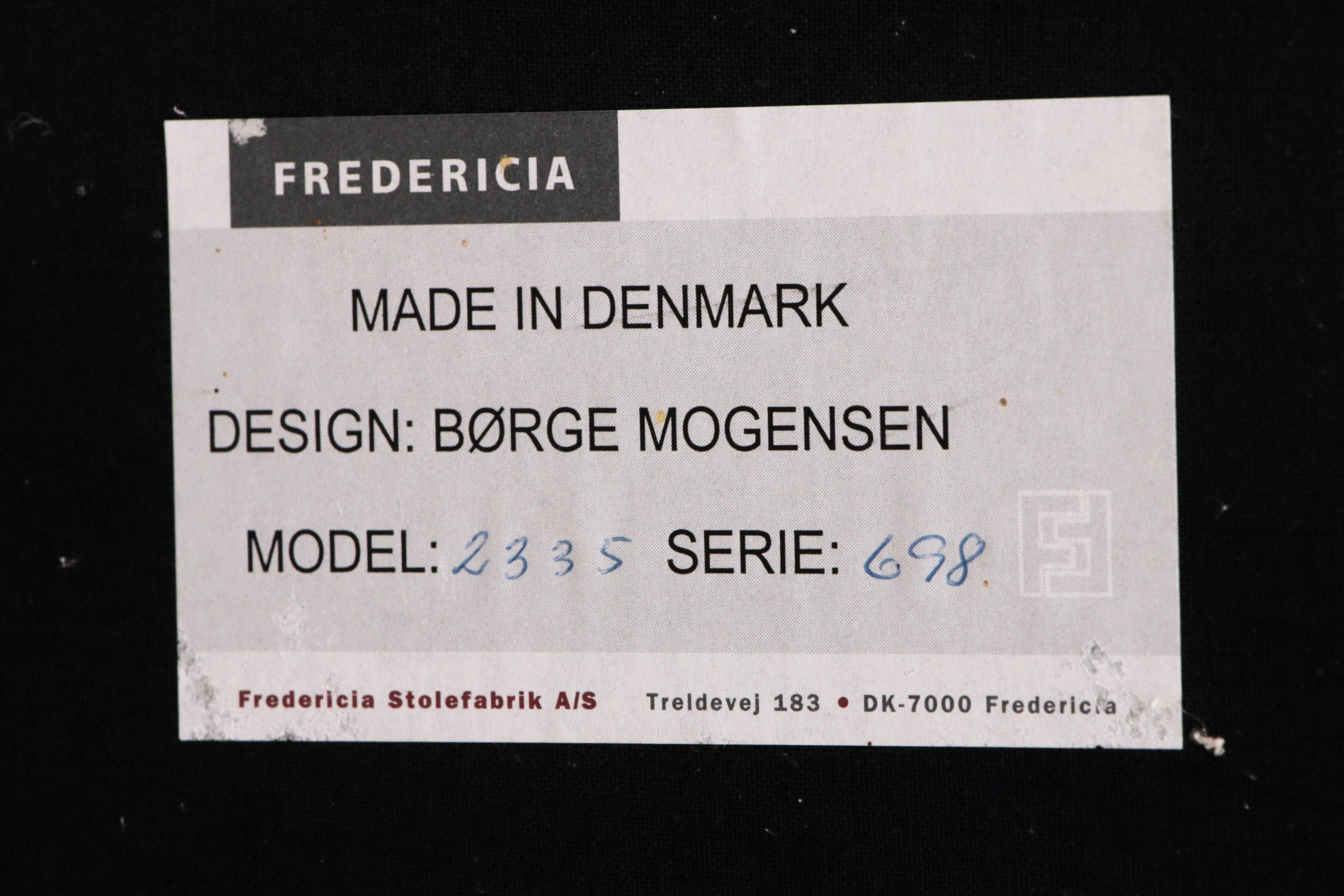 Vintage Seater Sofa By Børge And Peter Mogensen For Fredericia Model 2335 6