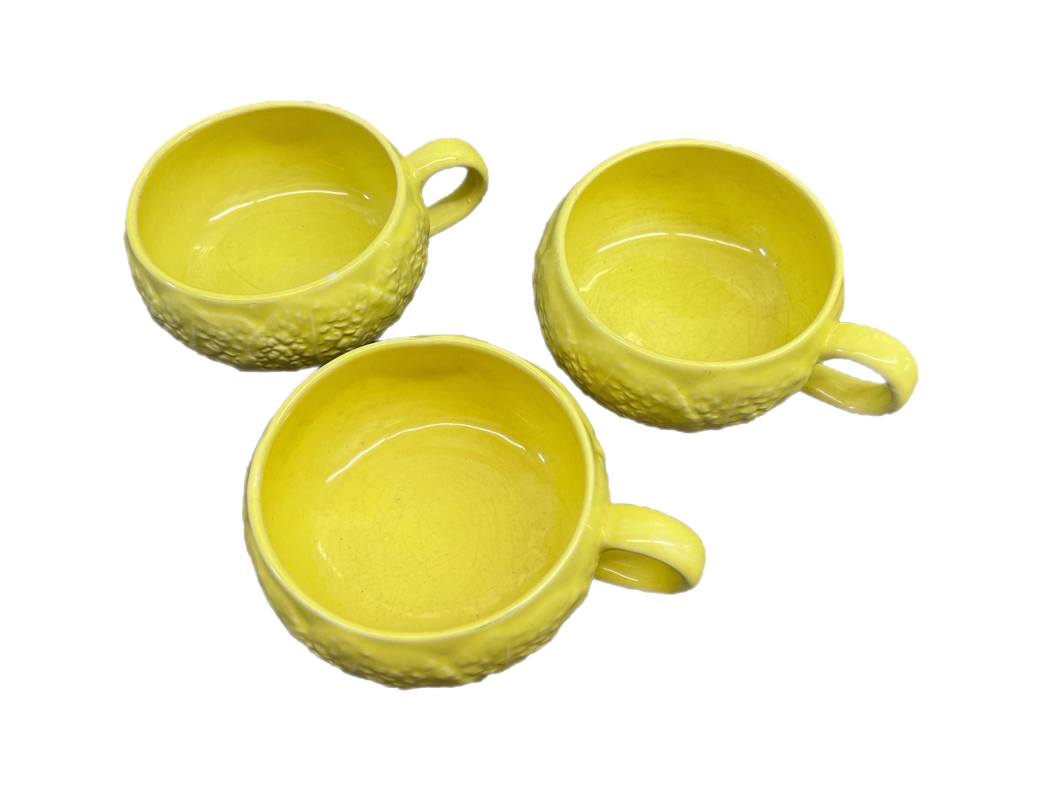 Vintage Secla Yellow Cabbage Dish Set- 21 Pieces 3