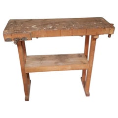 Vintage Second Half of the 20th Century Small Size Wooden Work Table