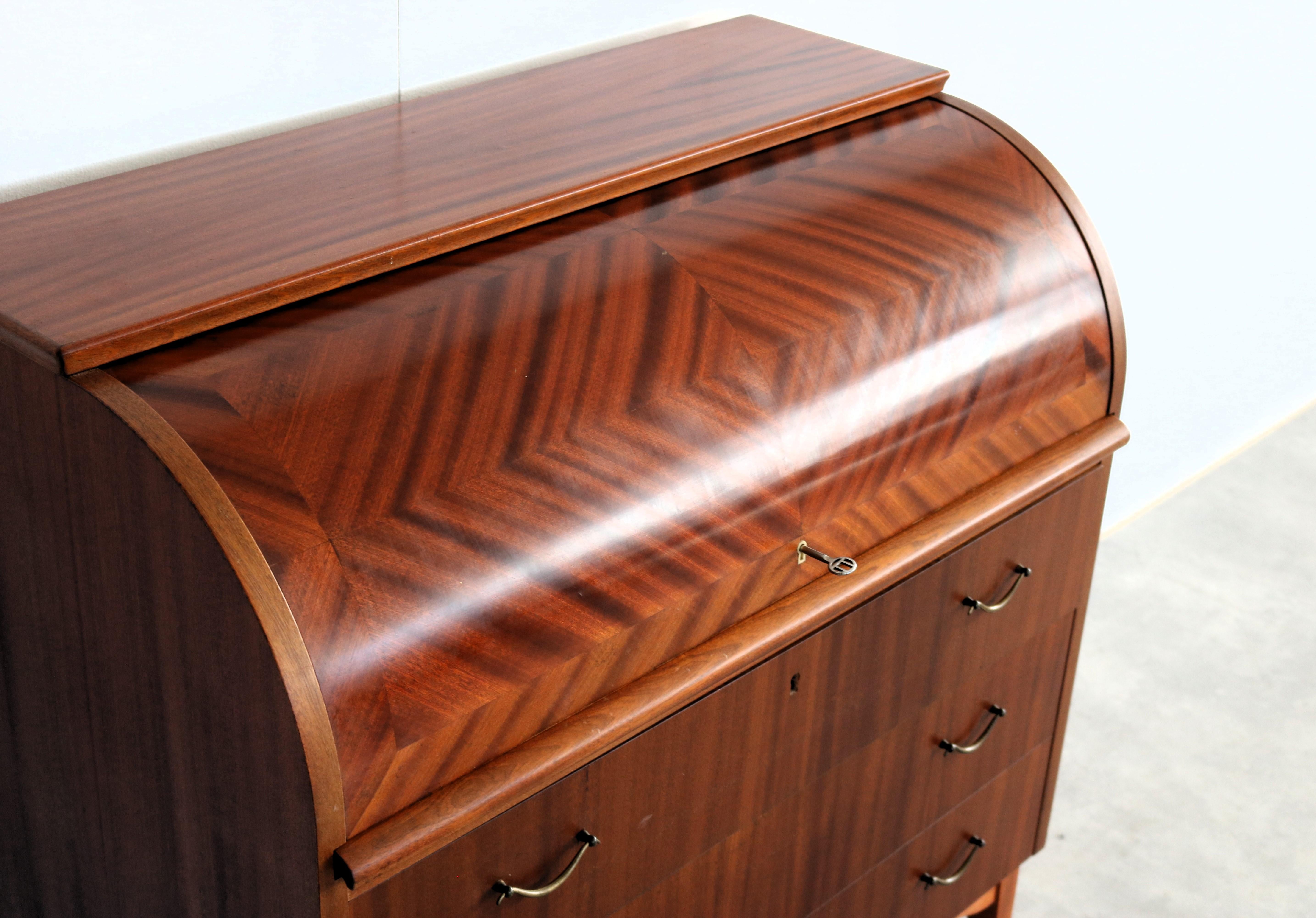 Brass vintage secretary  Broderna  60s  Sweden
