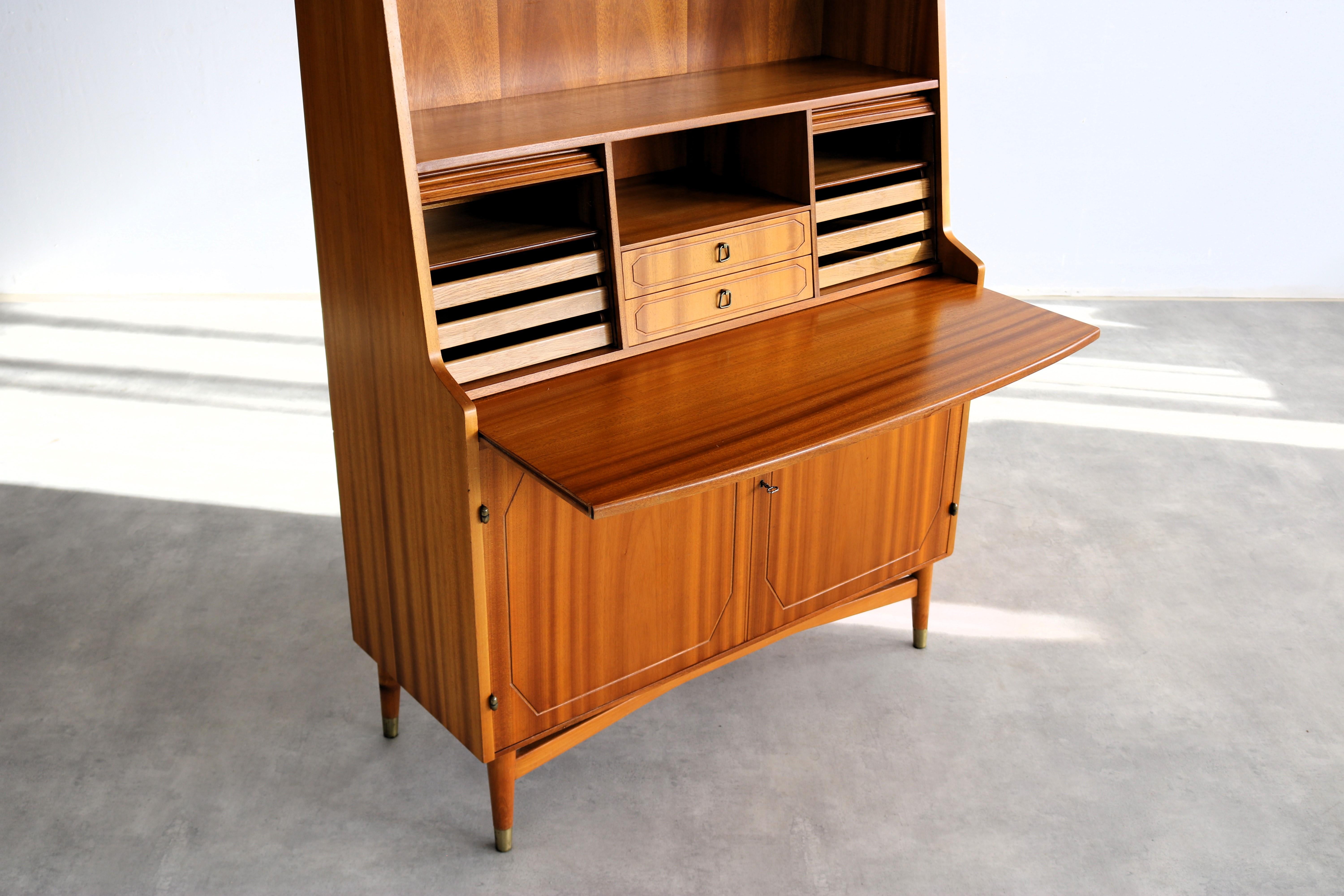 vintage secretary  cupboard  1950s  Blomstermala For Sale 5