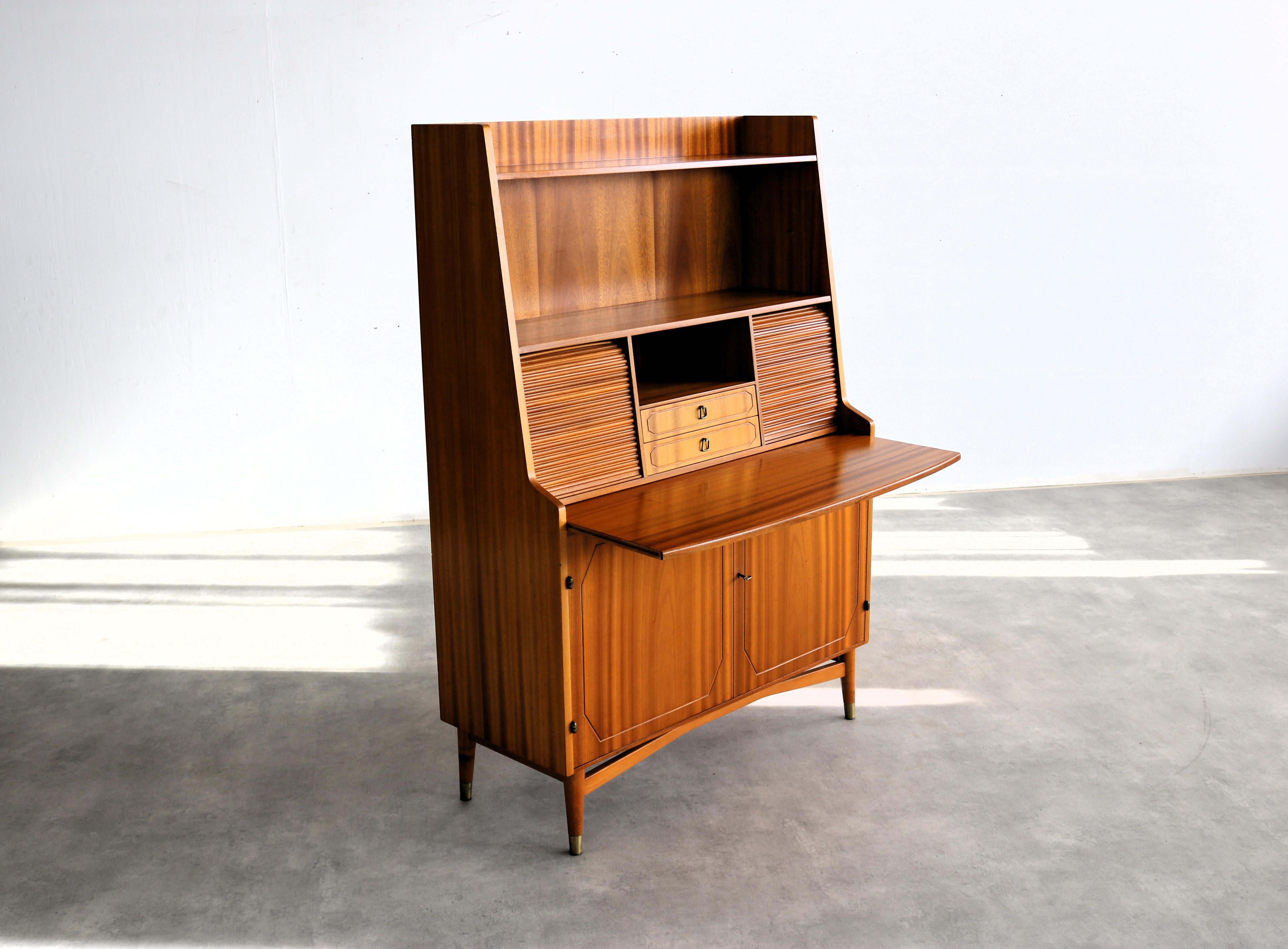 vintage secretary  cupboard  1950s  Blomstermala For Sale 9