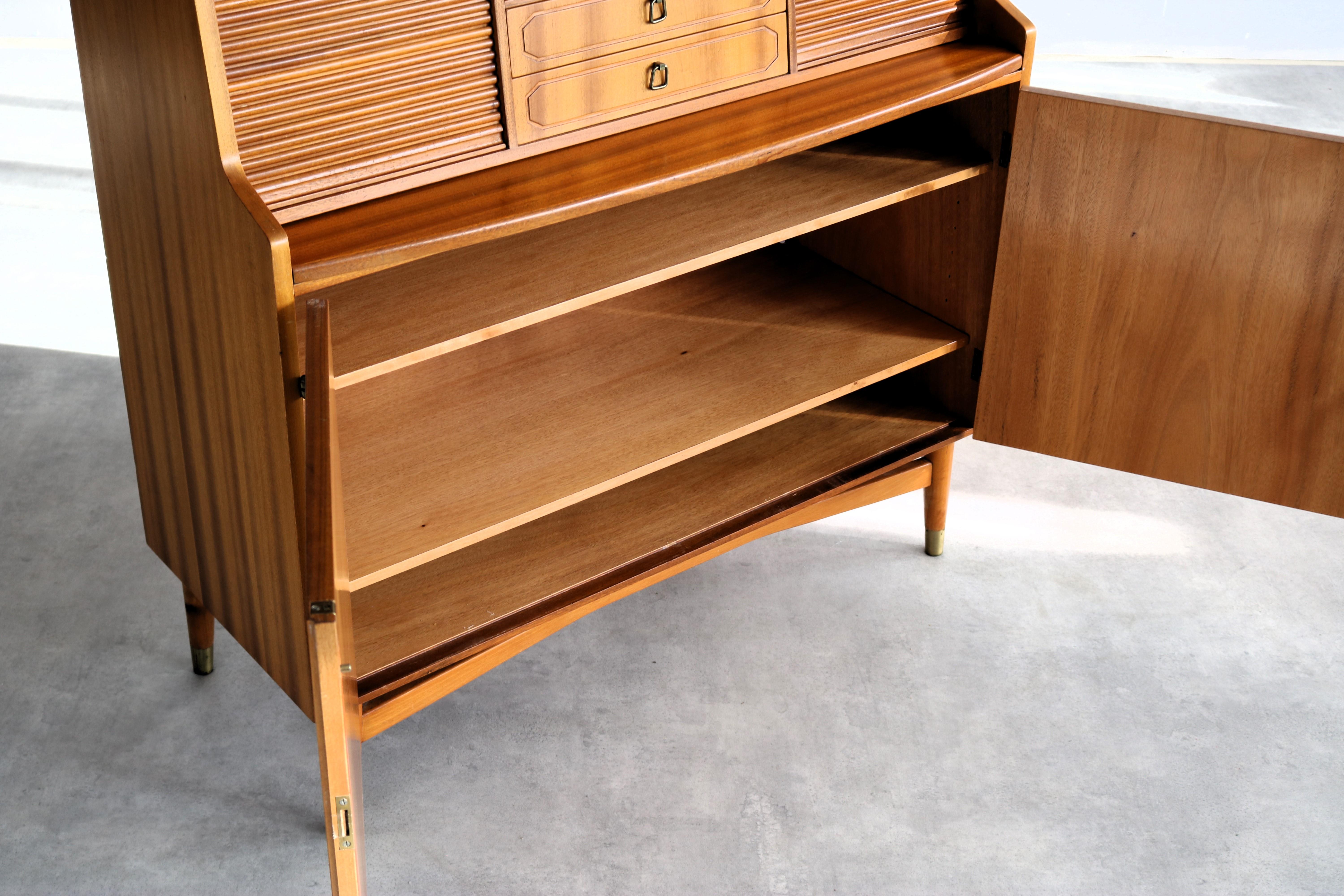 vintage secretary  cupboard  1950s  Blomstermala For Sale 3