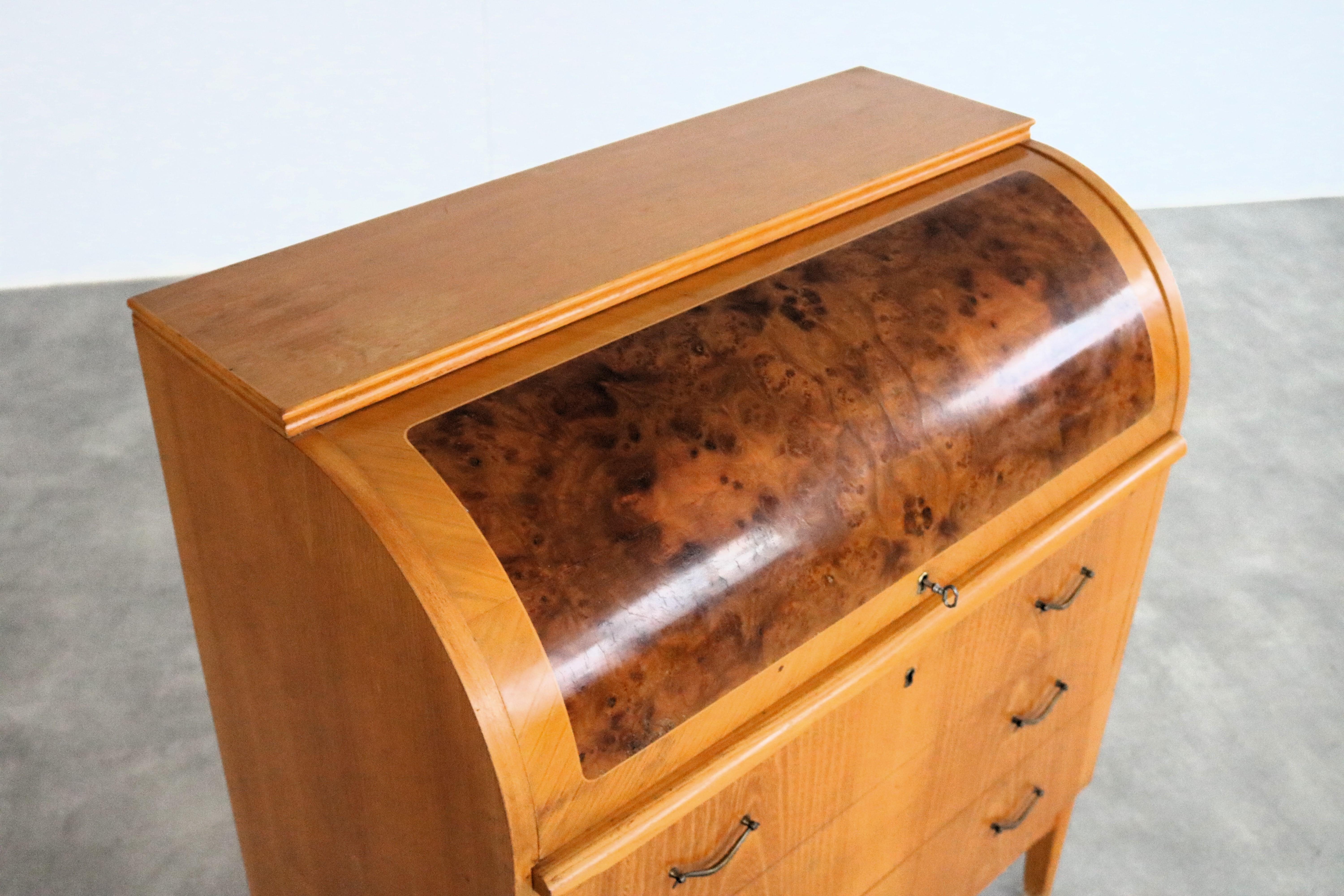 Mid-20th Century vintage secretary  cupboard  60s  Sweden