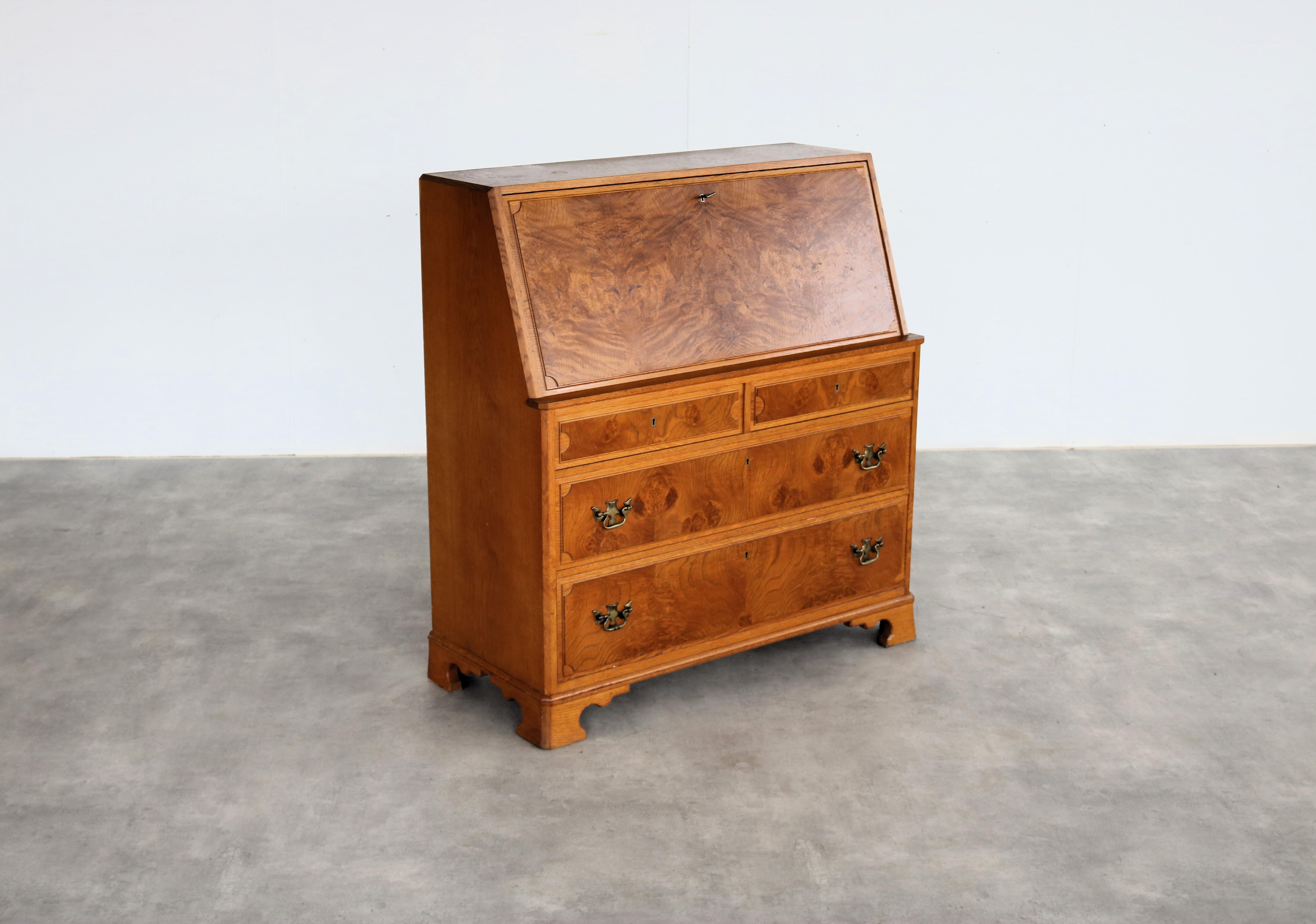 vintage secretary  desk  1950s  Swedish In Good Condition In Lemmer, NL
