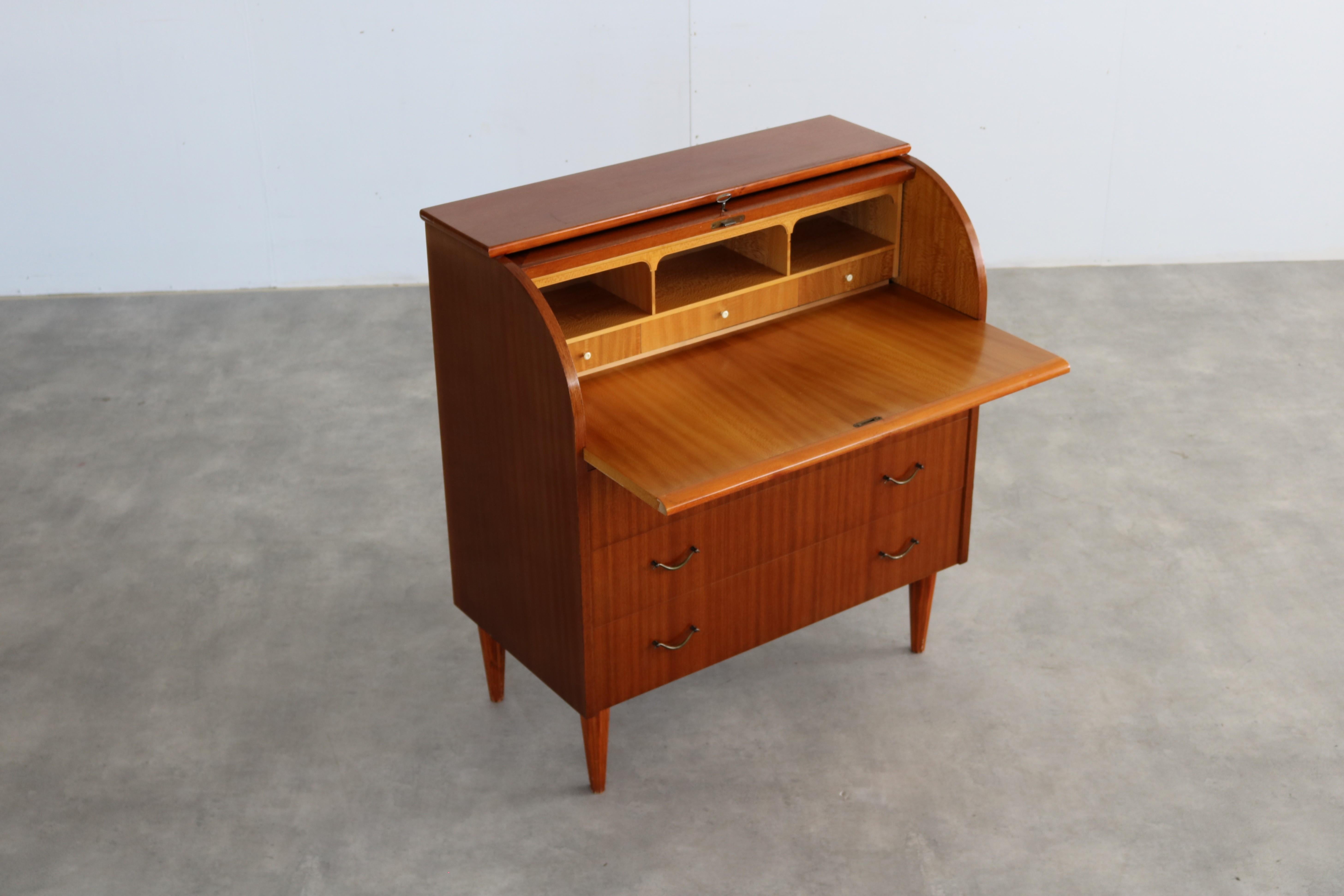 vintage secretary  desk  cabinet  1960s  Swedish For Sale 6