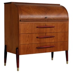 vintage secretary  desk  cupboard  60s  Sweden