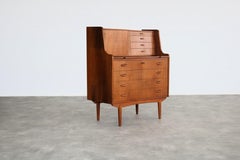 secrétaire vintage  coiffeuse  teck  1960s  Danois