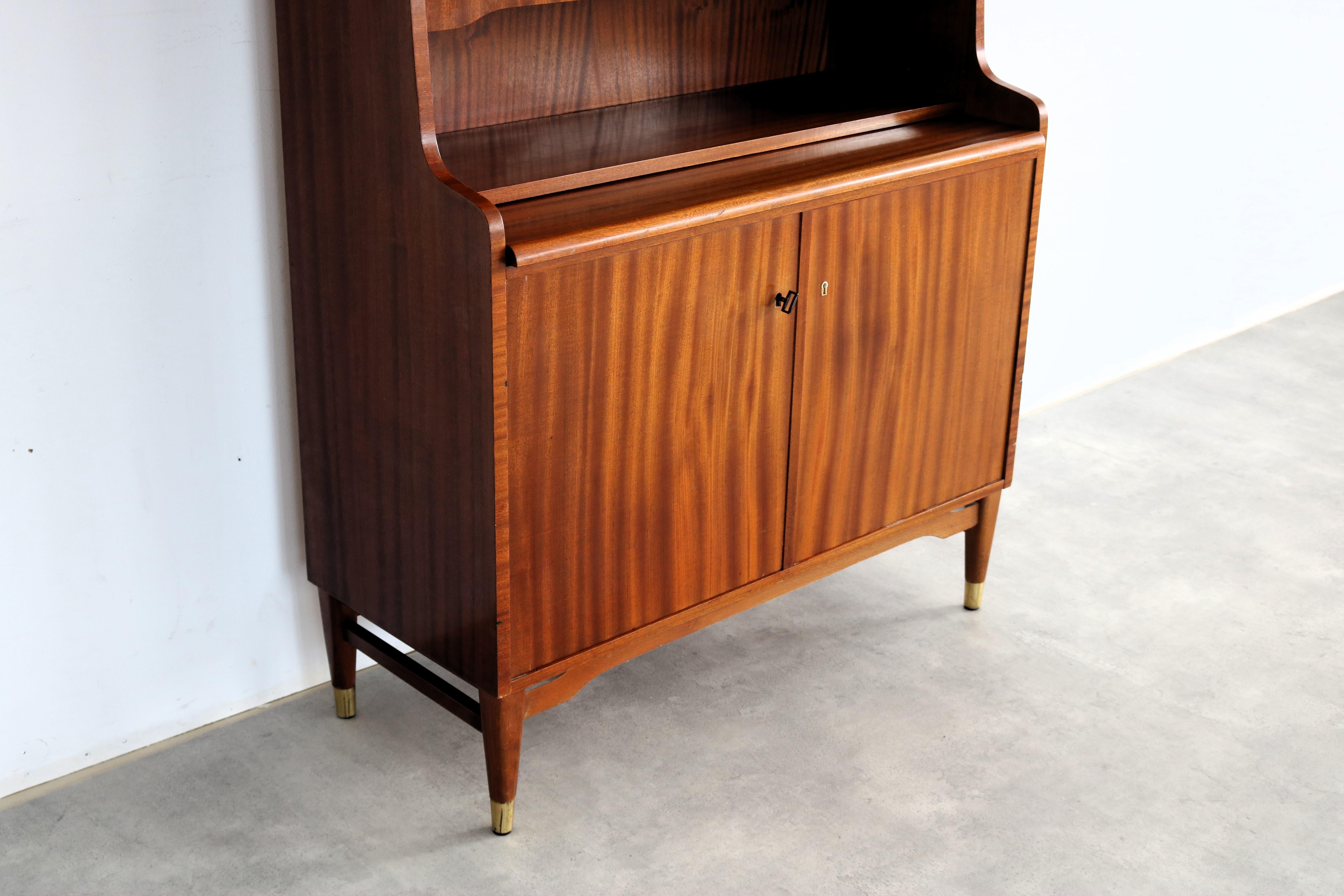 Mid-20th Century vintage secretary | wall cupboard | 60s | Sweden For Sale