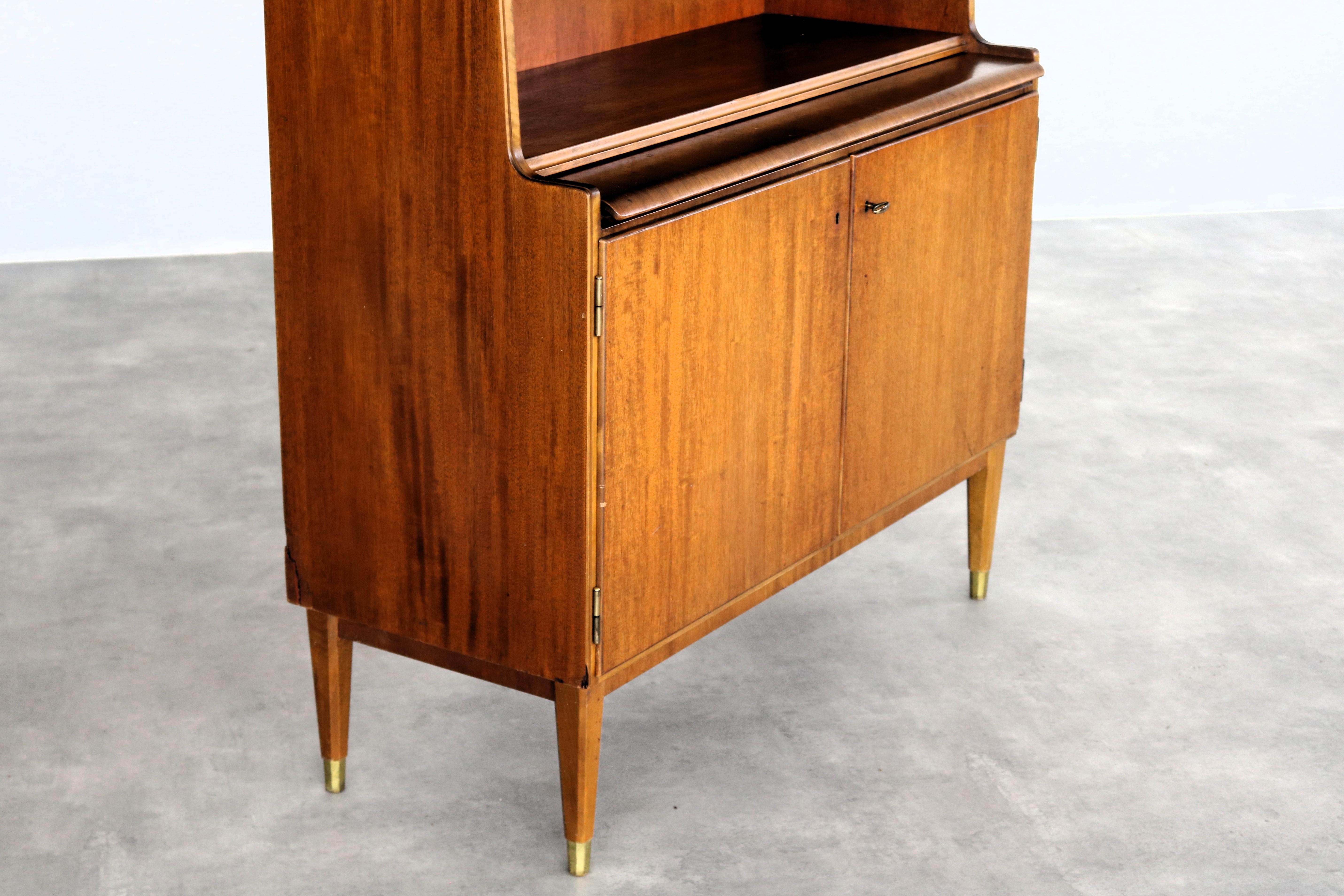 vintage secretary  wall cupboard  Bodafors  60's In Good Condition In Lemmer, NL