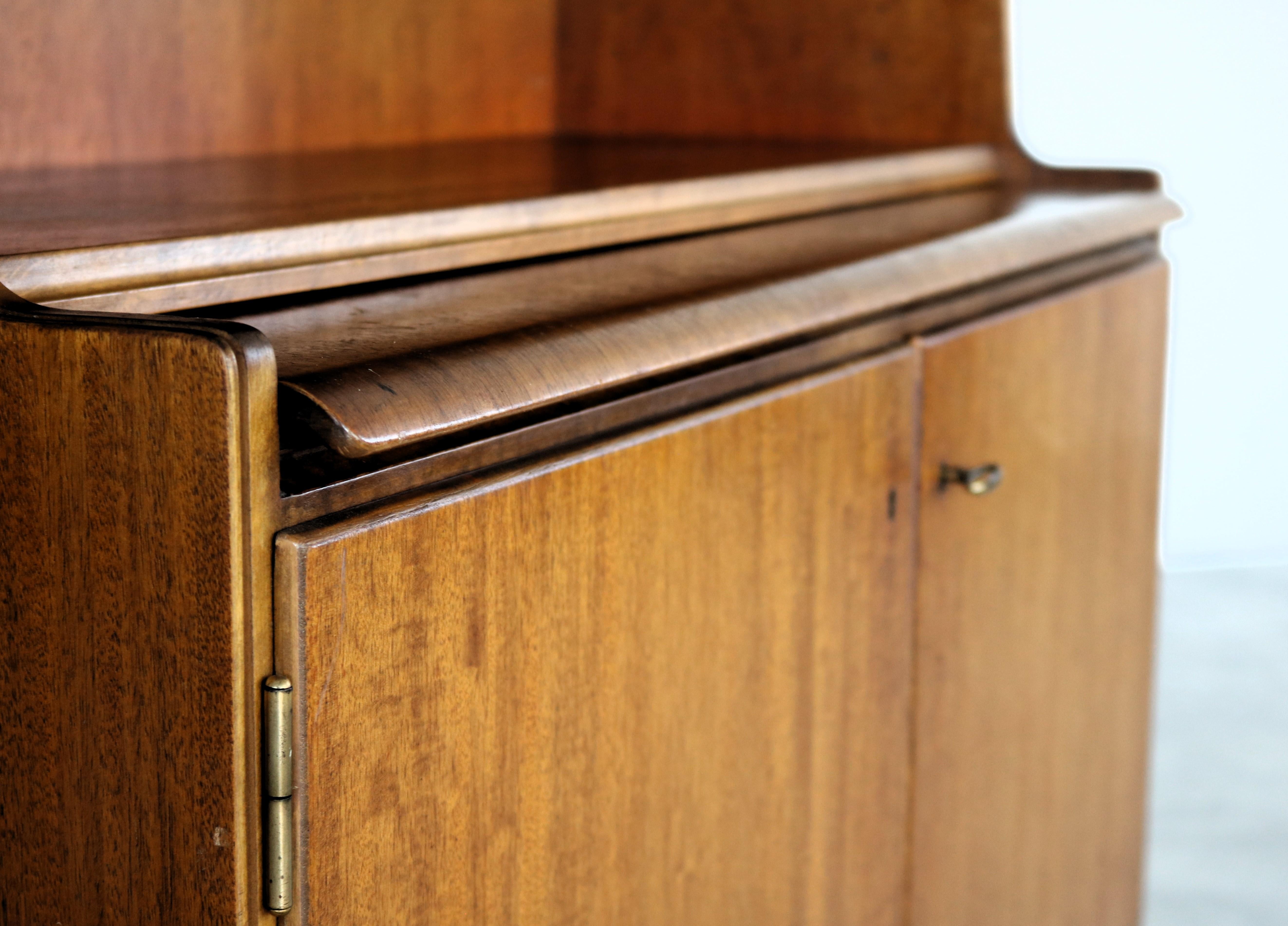 Brass vintage secretary  wall cupboard  Bodafors  60's