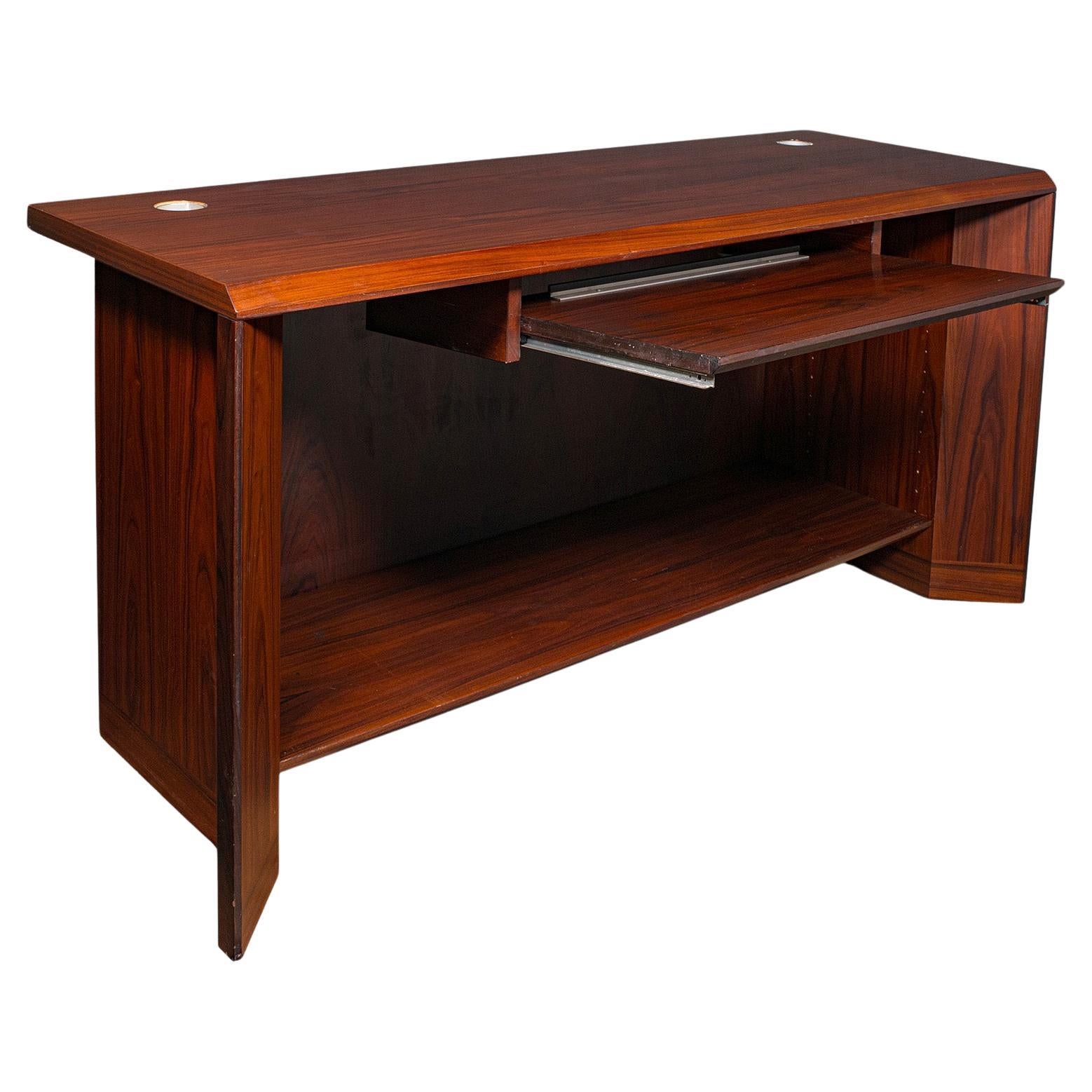 Vintage Secretary's Desk, Danish, Narrow Office Table, Sibast Mobel, Circa 1970 For Sale