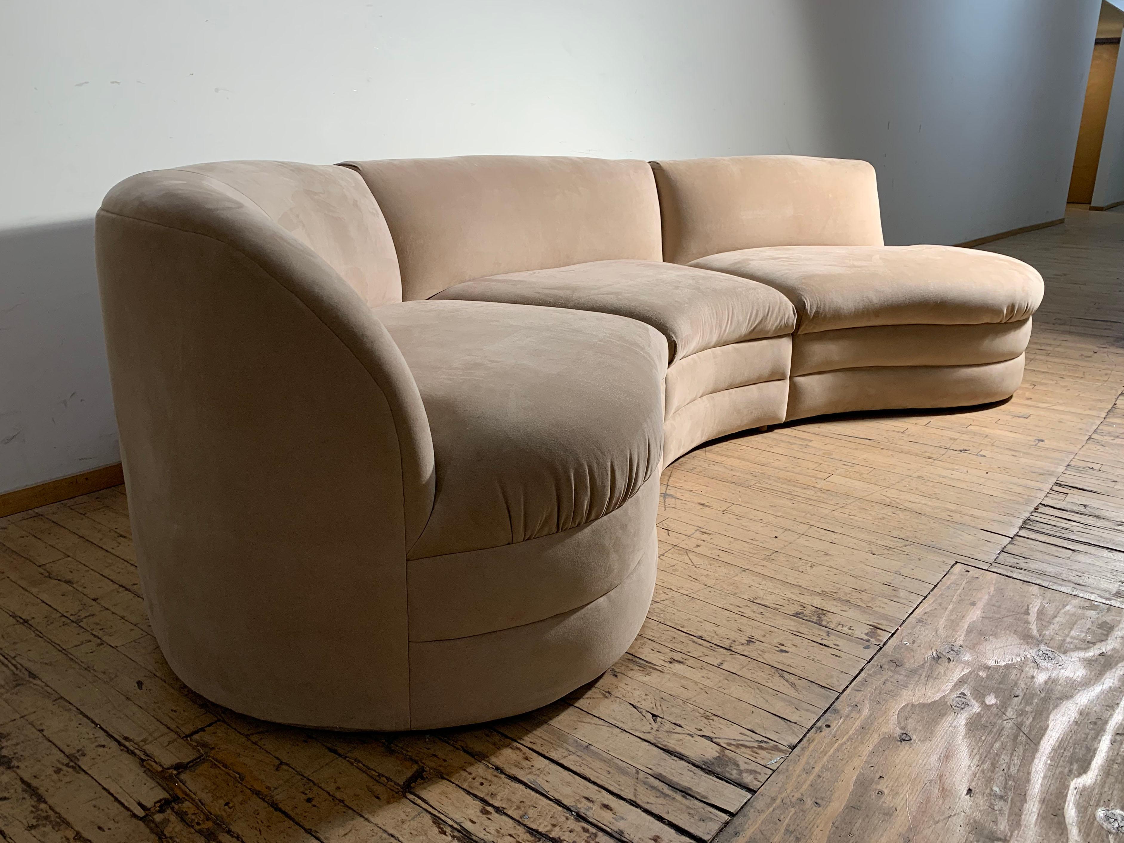 Mid-Century Modern Vintage Sectional Cloud Sofa attributed to Vladimir Kagan