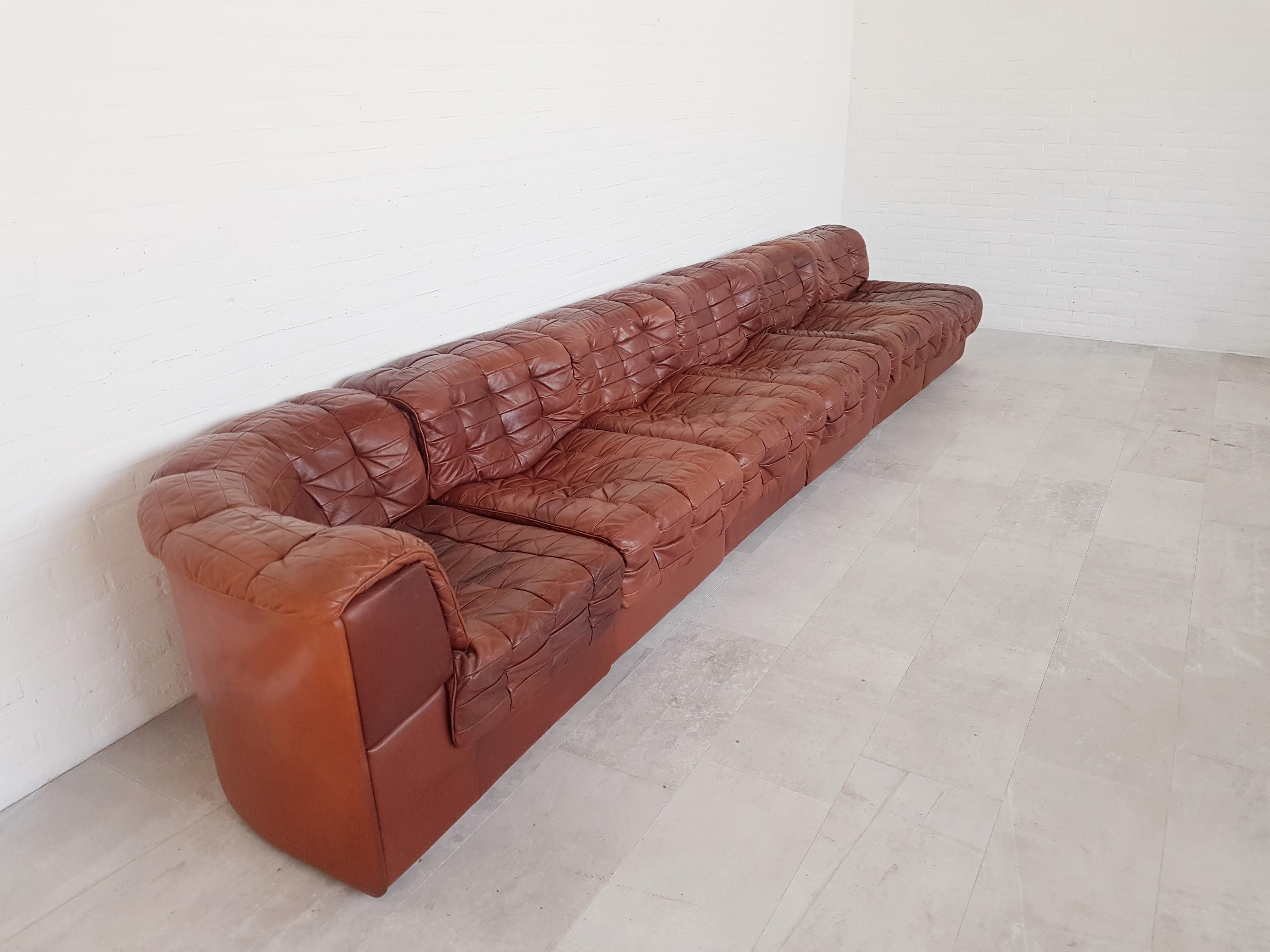Vintage Sectional Sofa DS 11 by De Sede, Switzerland In Good Condition In Antwerp, BE