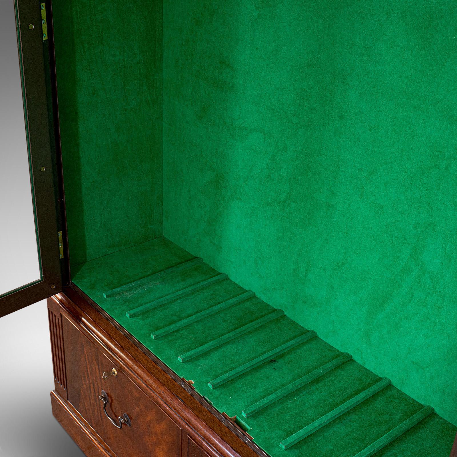 Vintage Secure Display Cabinet, English, Mahogany, Gun Rack, Asprey of London 2
