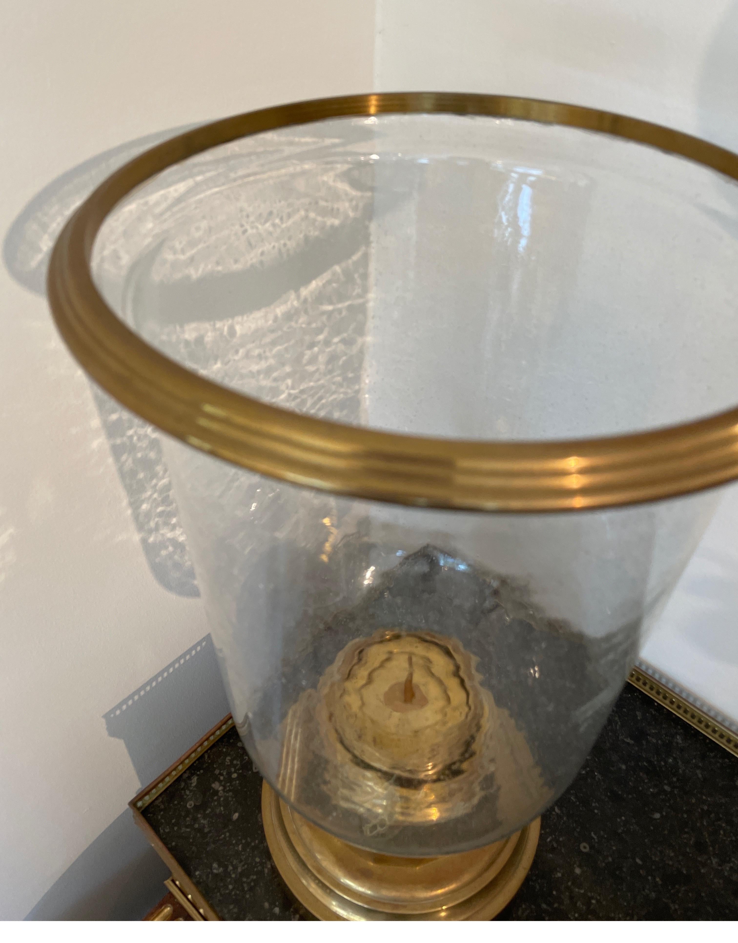 seeded glass candle holder