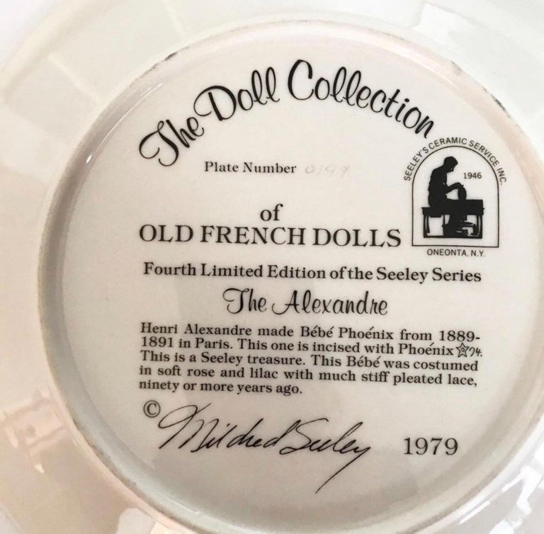 【シーリー社】 Old French Dolls 陶器絵画 1979年 シーリー社】 Old French Dolls 陶器絵画 1979年 シーリー社