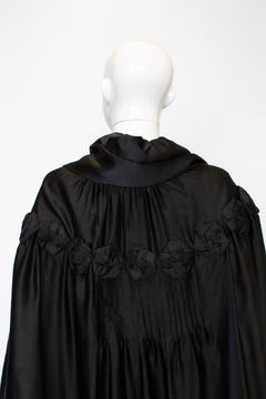 Vintage Sefridges  London Black Silk Cape