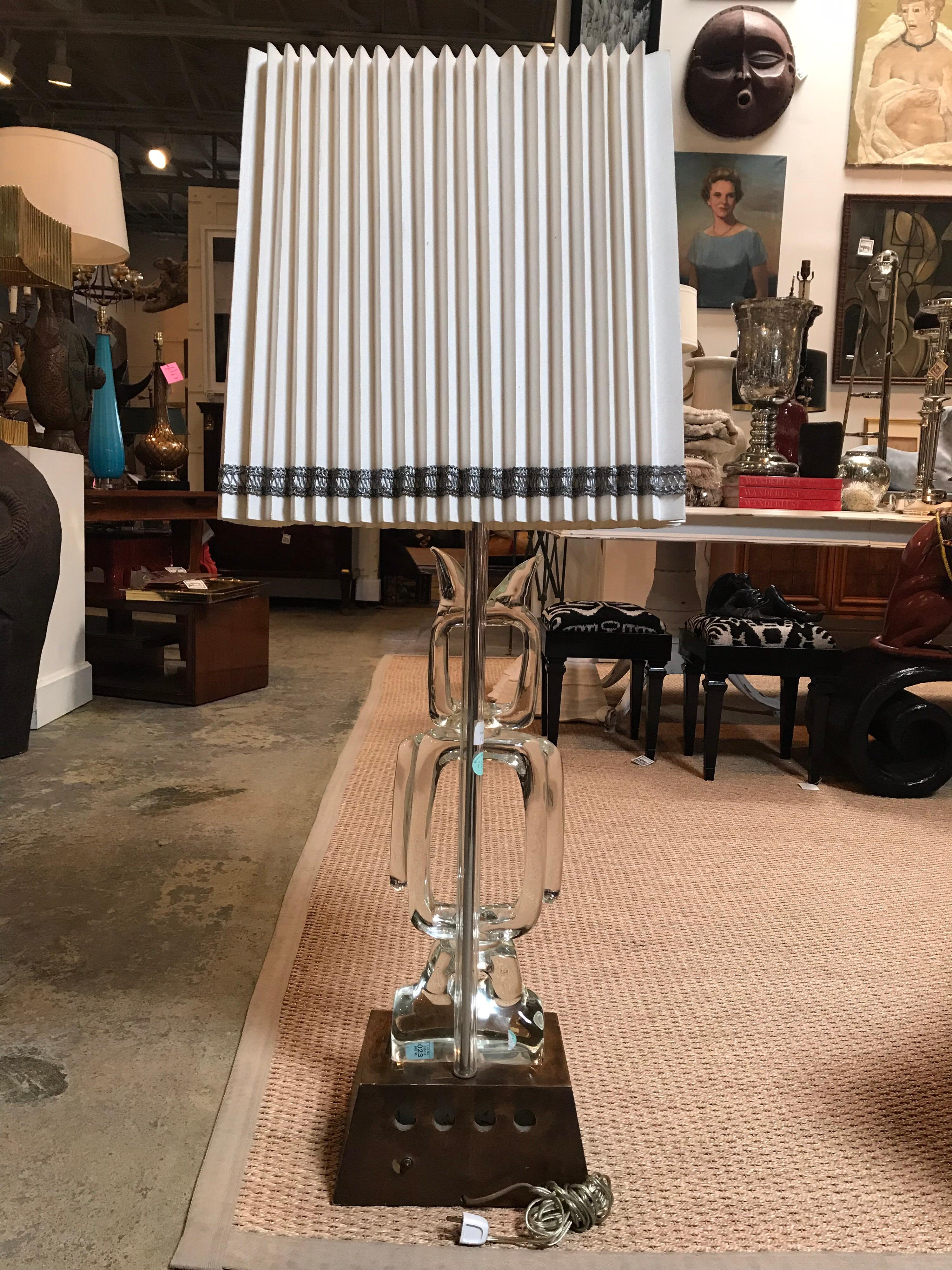 Lámpara vintage Seguso de cristal de Murano Italiano en venta
