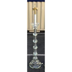 Vintage Seguso Murano Italian Art Glass Column Floor Lamp for Marbro
