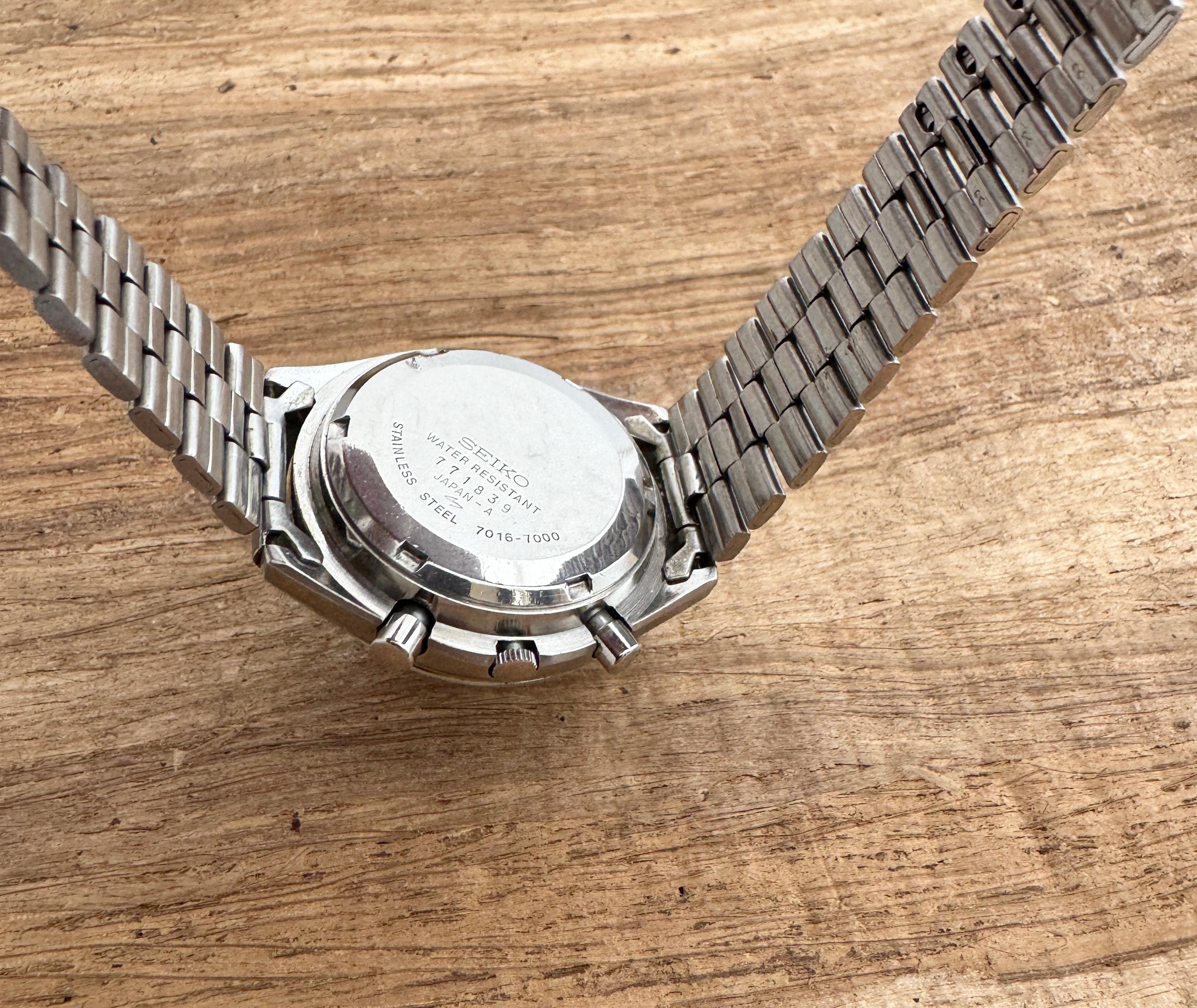 Seiko Chronographe Flyback Chronograph 7016-7000 Montre 5